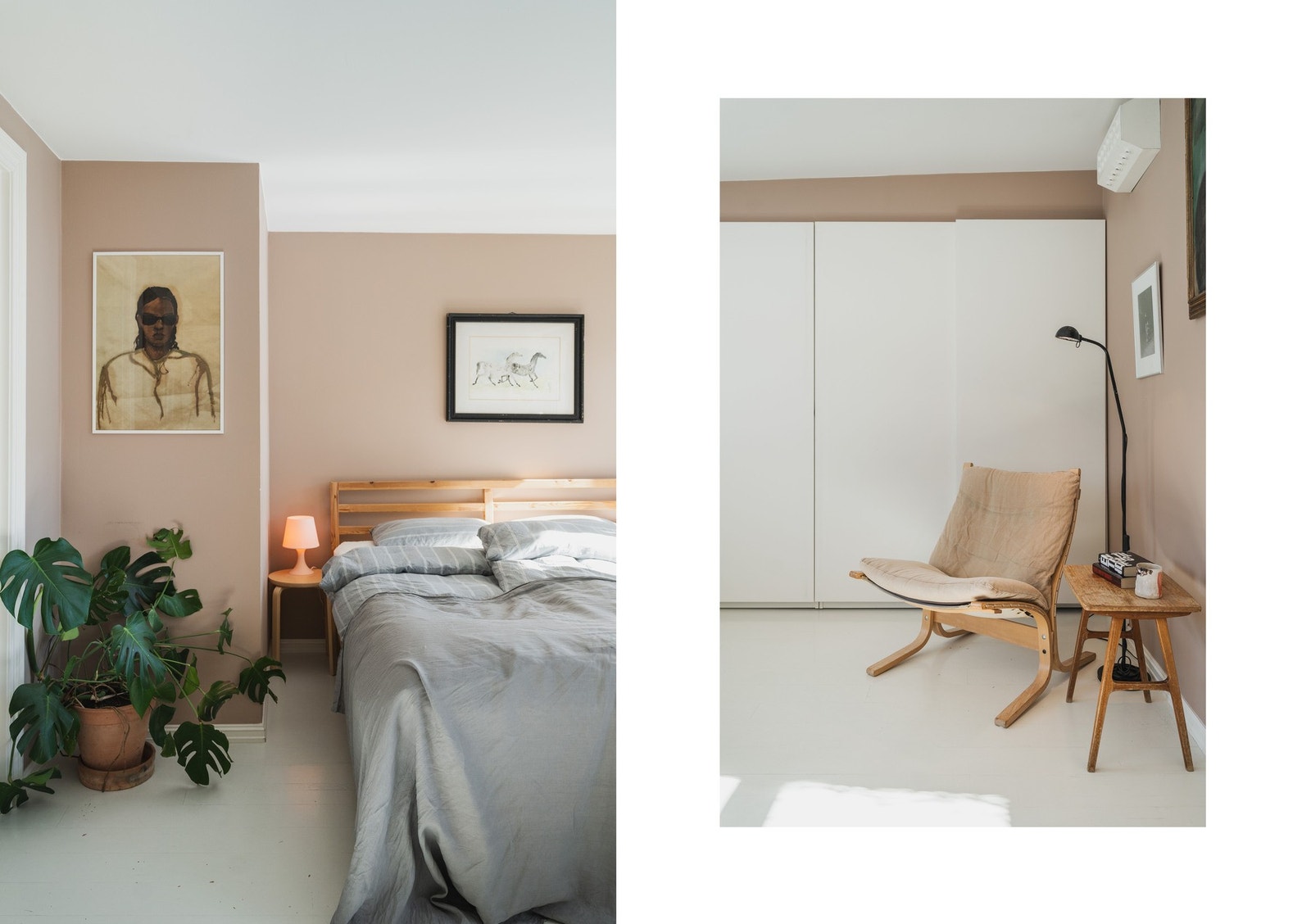 Stort og luftig med god oppbevaringsplass i en bred skyvedørsgarderobe. Galleribilde