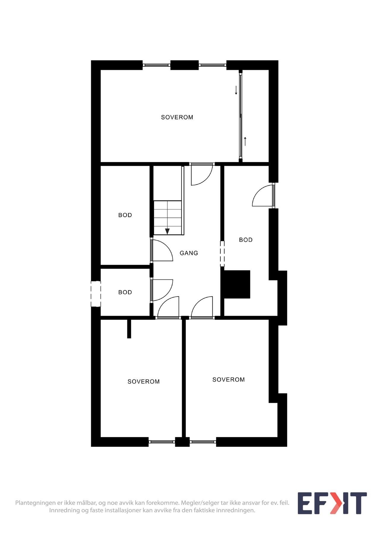 Plantegning - loft. Galleribilde
