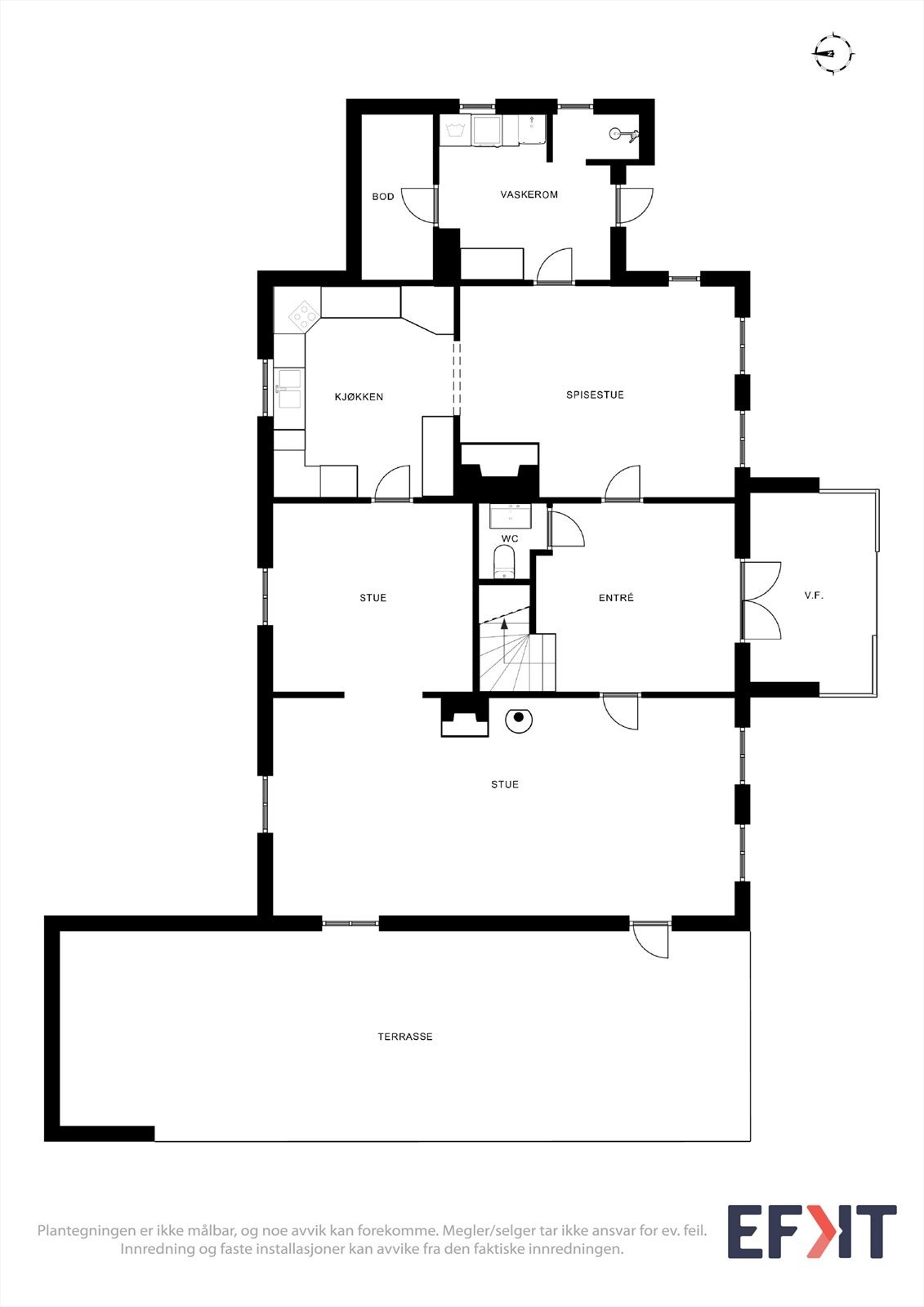 Plantegninger 1 etg. Galleribilde