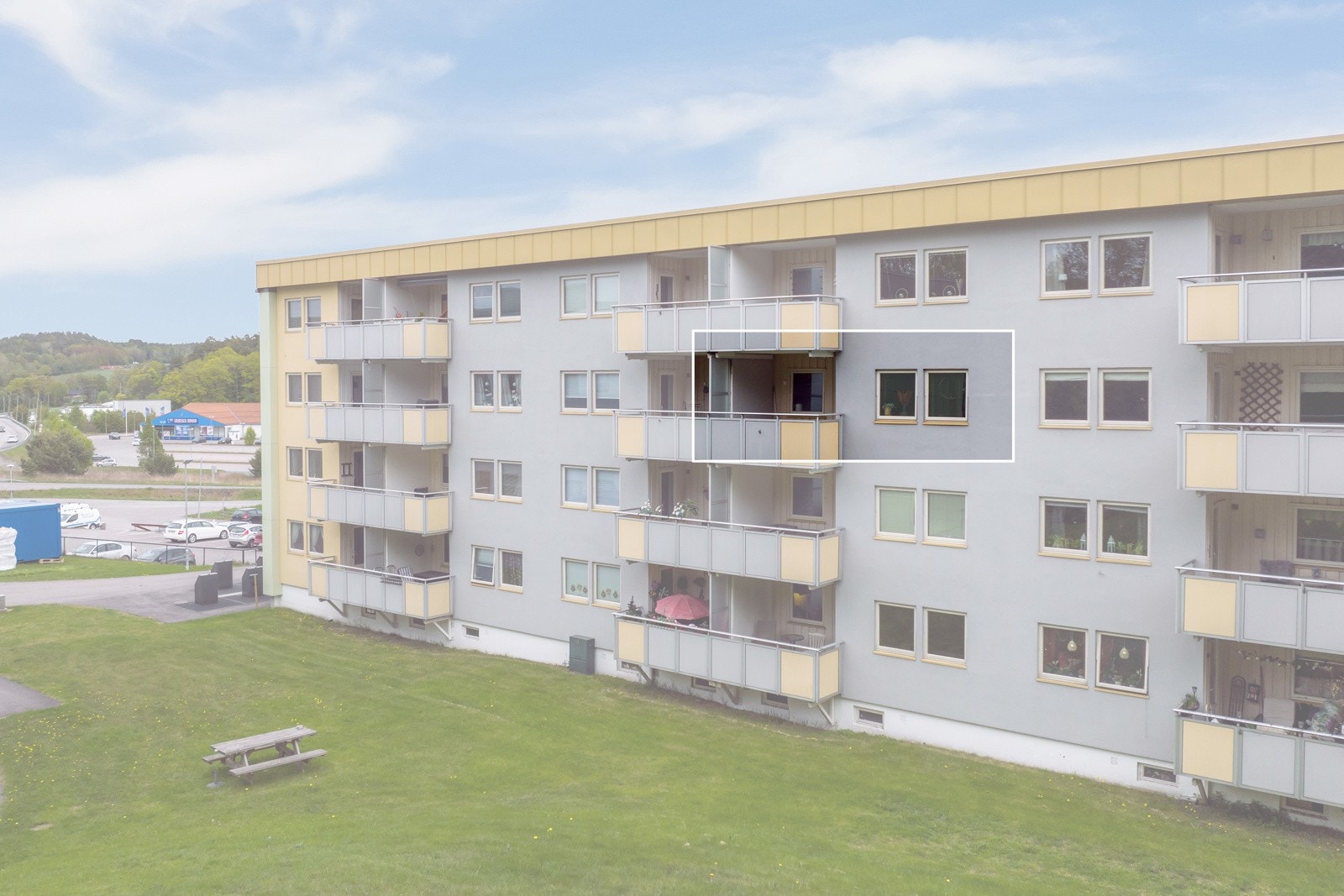 Leiligheten ligger i 3.etasje Galleribilde