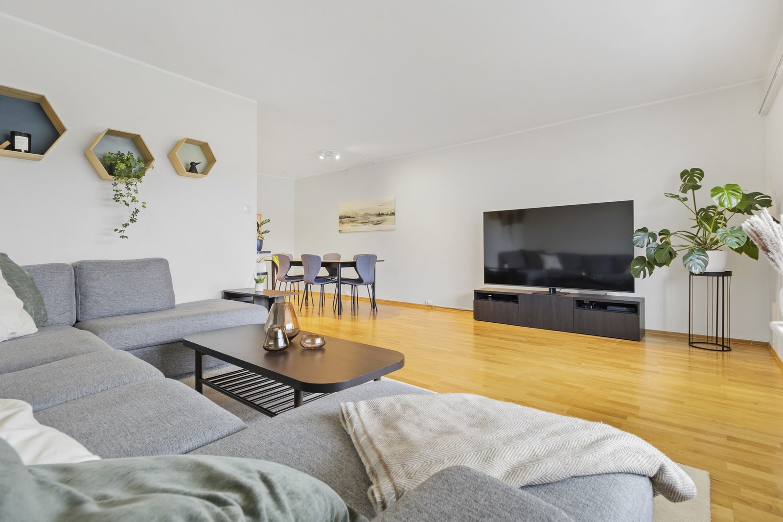 Hele leiligheten ble malt i 2022. Galleribilde