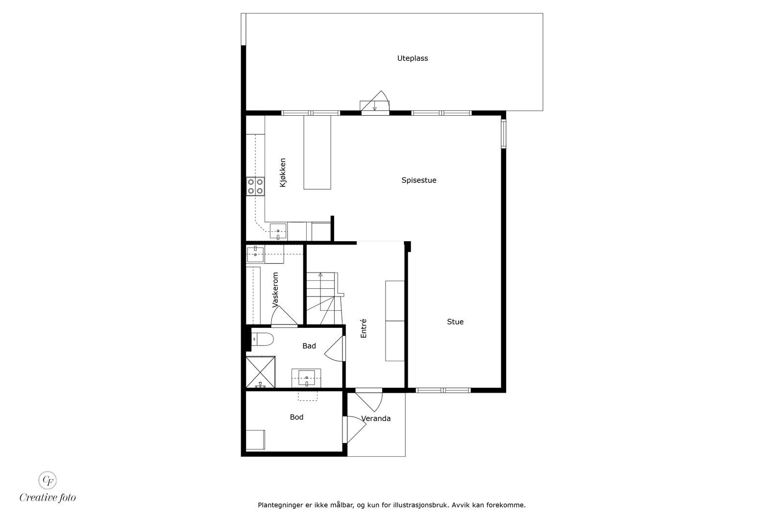 Plantegning 1.etasje. Galleribilde