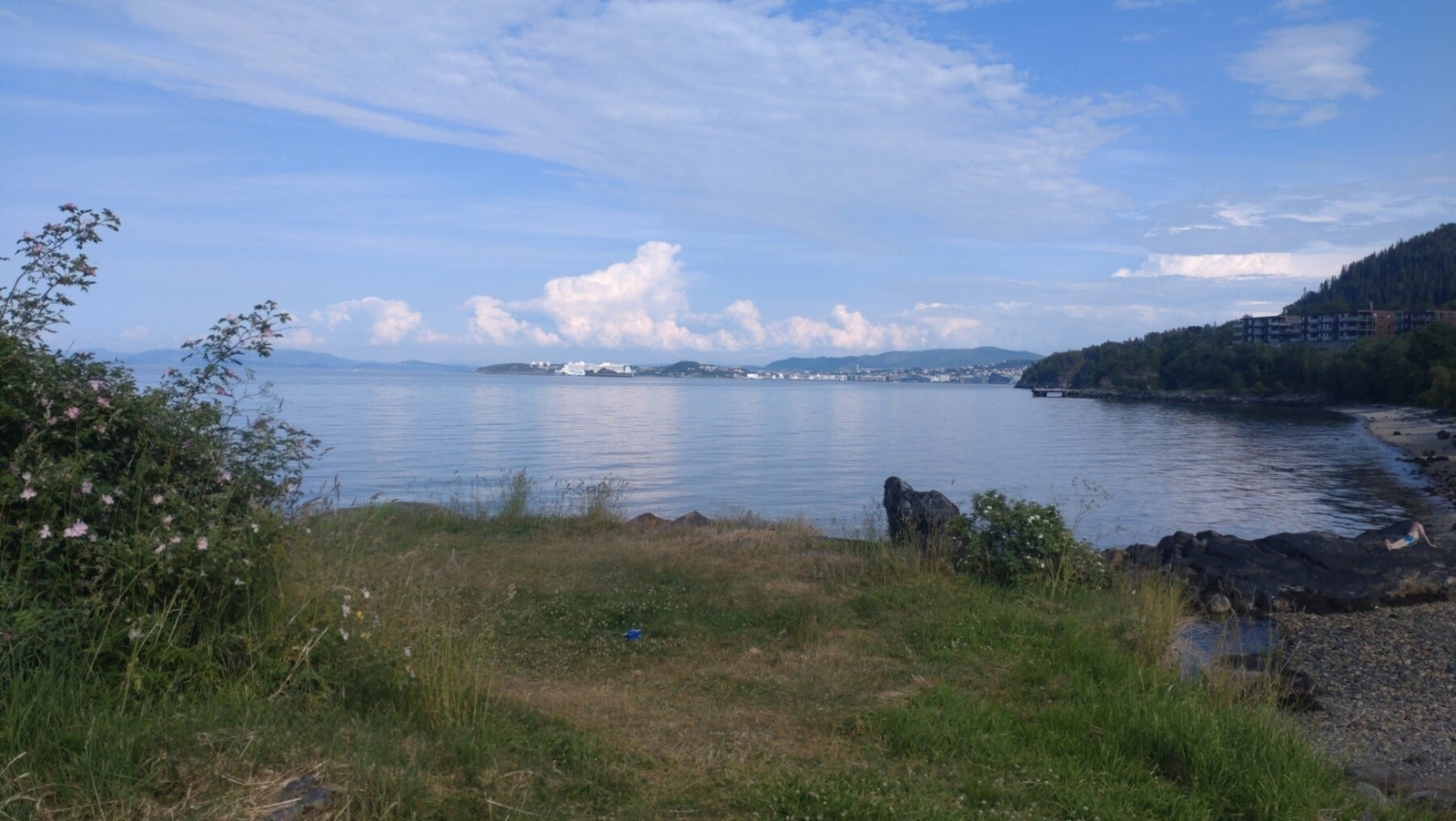 Fjæra ligger heller ikke så langt unna boligen. Galleribilde