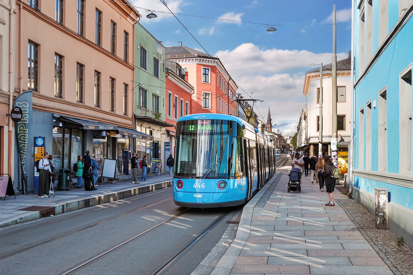 Schous plass Trikkestopp Galleribilde