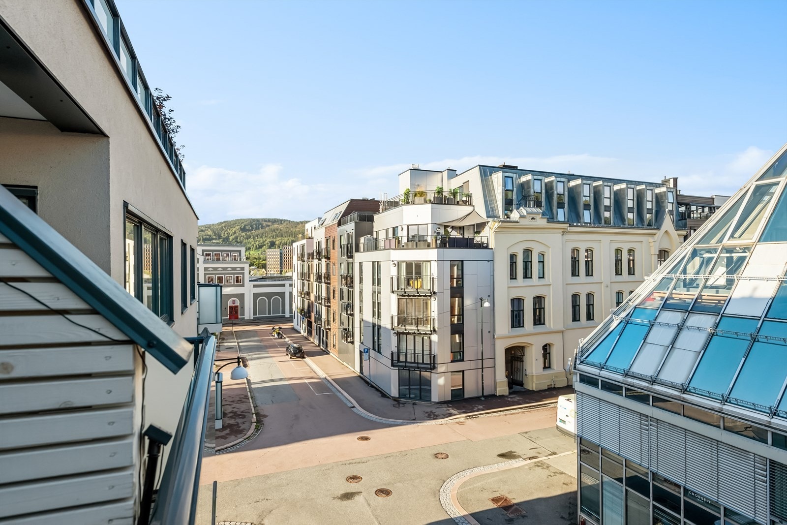 Utsikt fra balkong Galleribilde