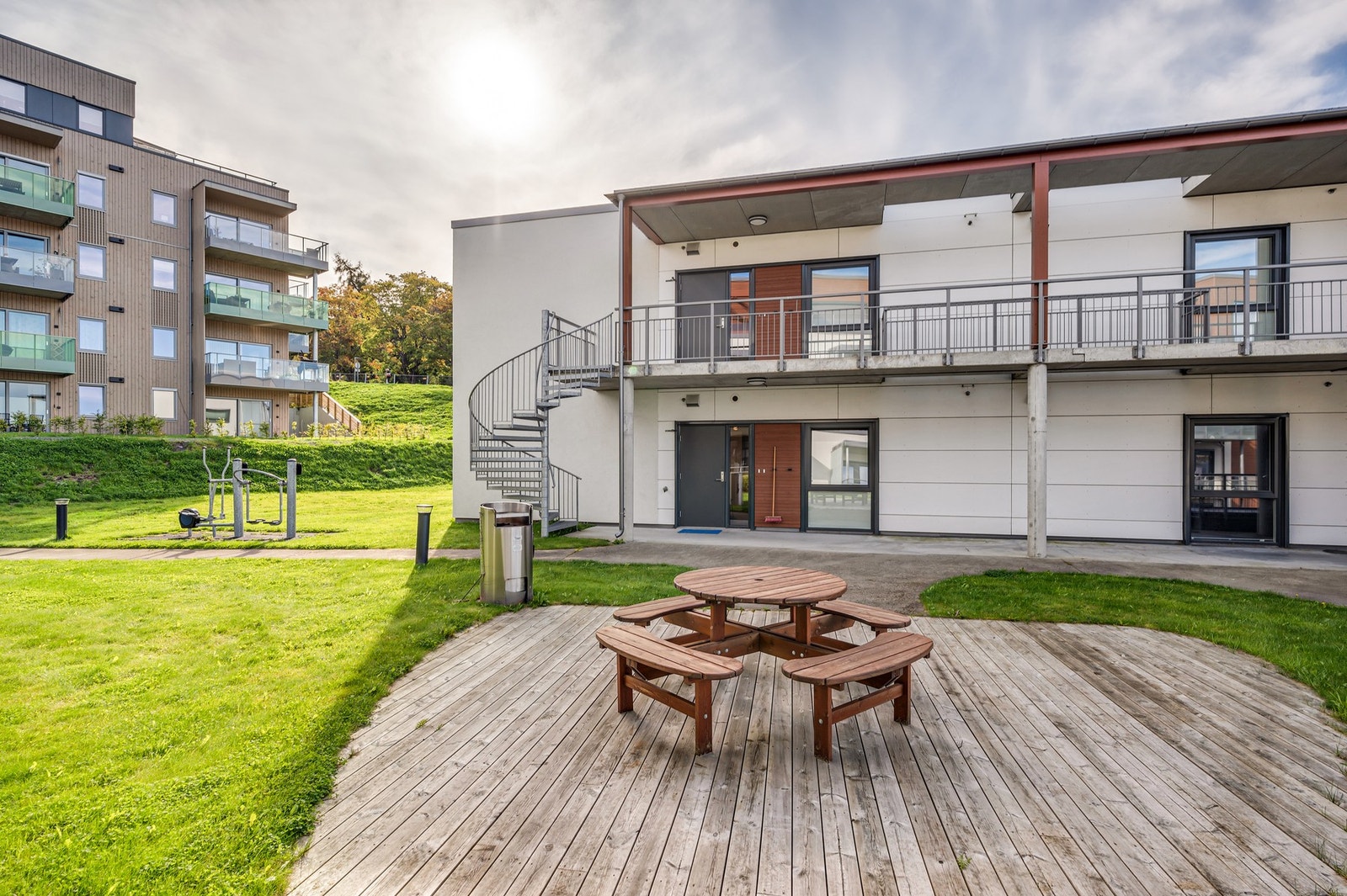 Pent opparbeidede utearealer. Galleribilde