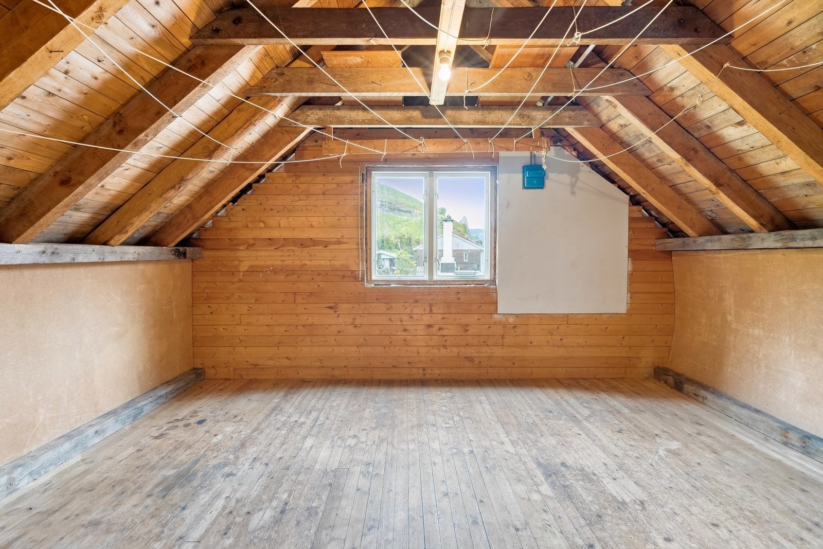 Det andre soverommet er ikke innredet, men har bra størrelse Galleribilde