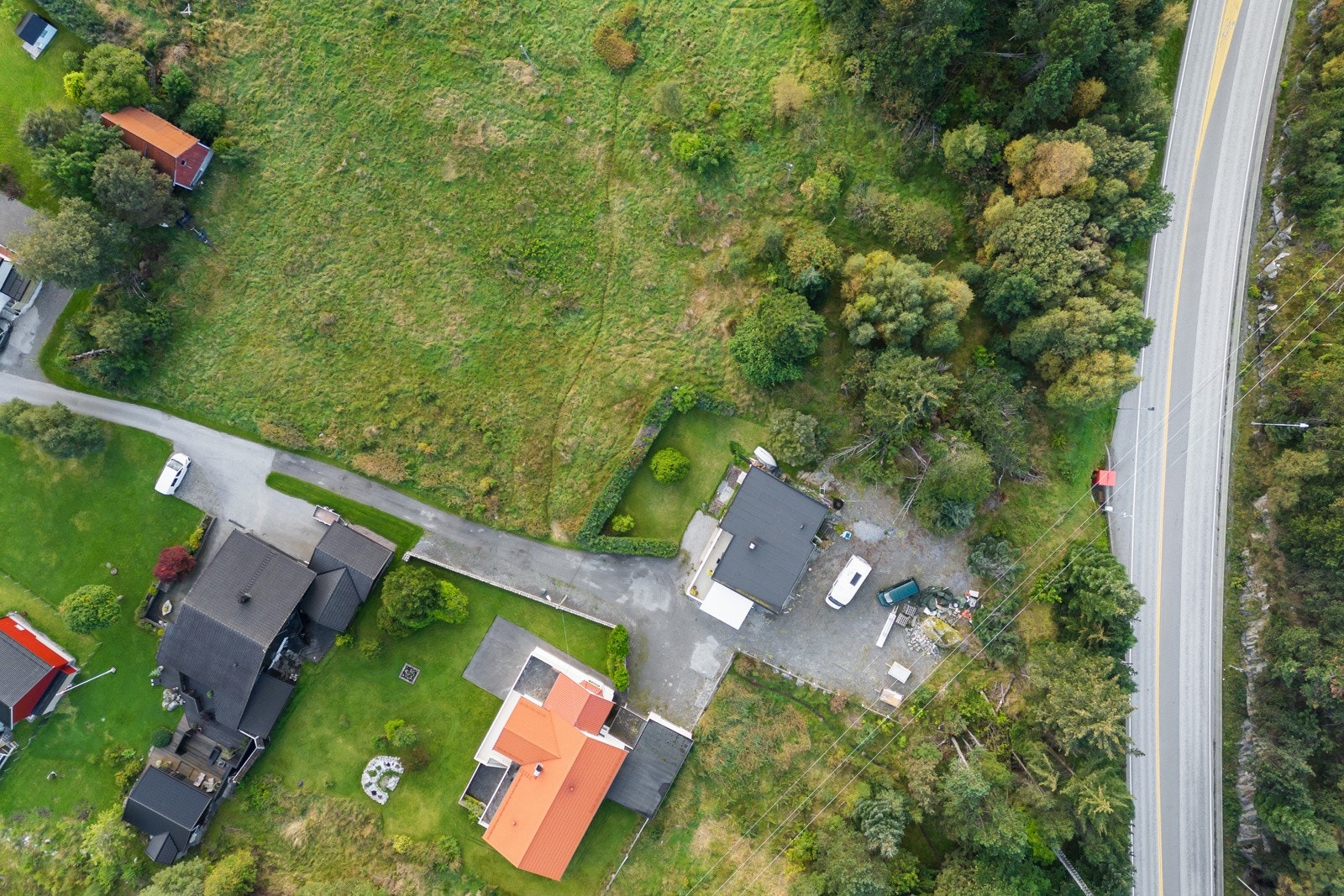 Dronebilde ovenfra. Galleribilde