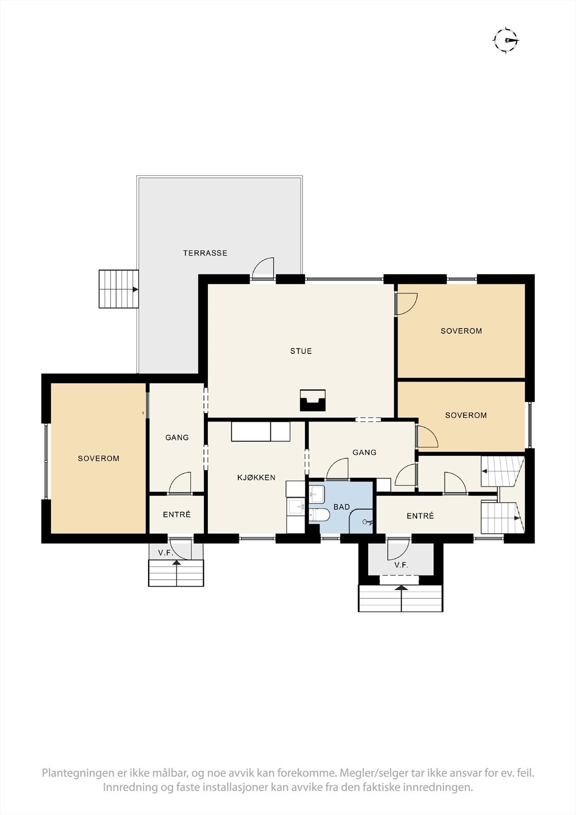 Plantegninger for 1. etasje. Galleribilde