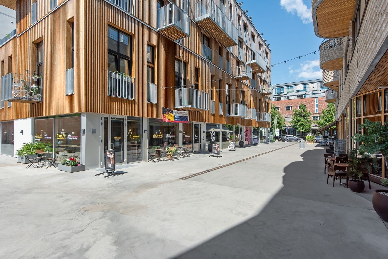 Her har du umiddelbar tilgang til alt med både treningssenter og Kiwi i samme bygg Galleribilde