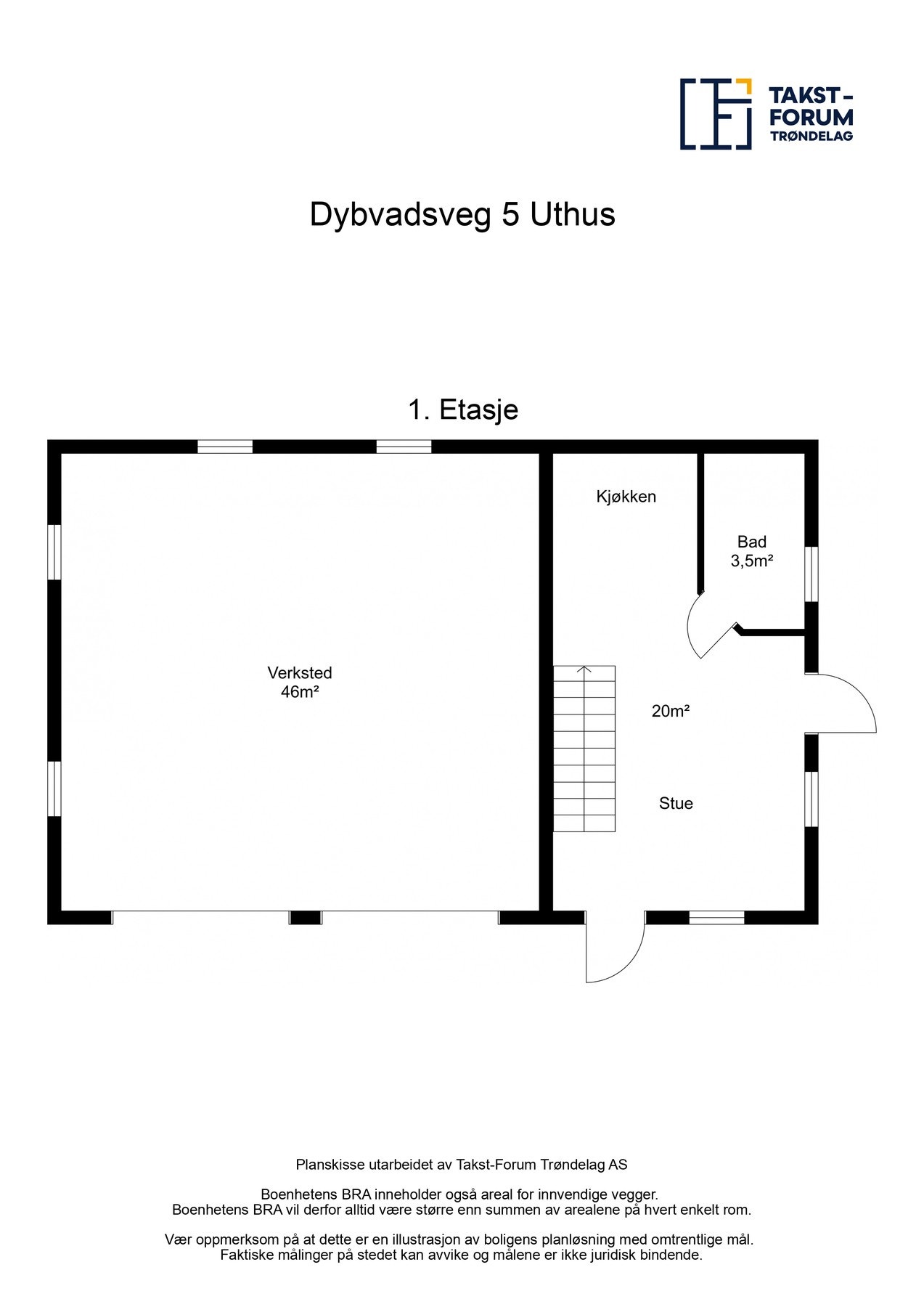 Plantegning - Uthus - 1. etasje. Galleribilde