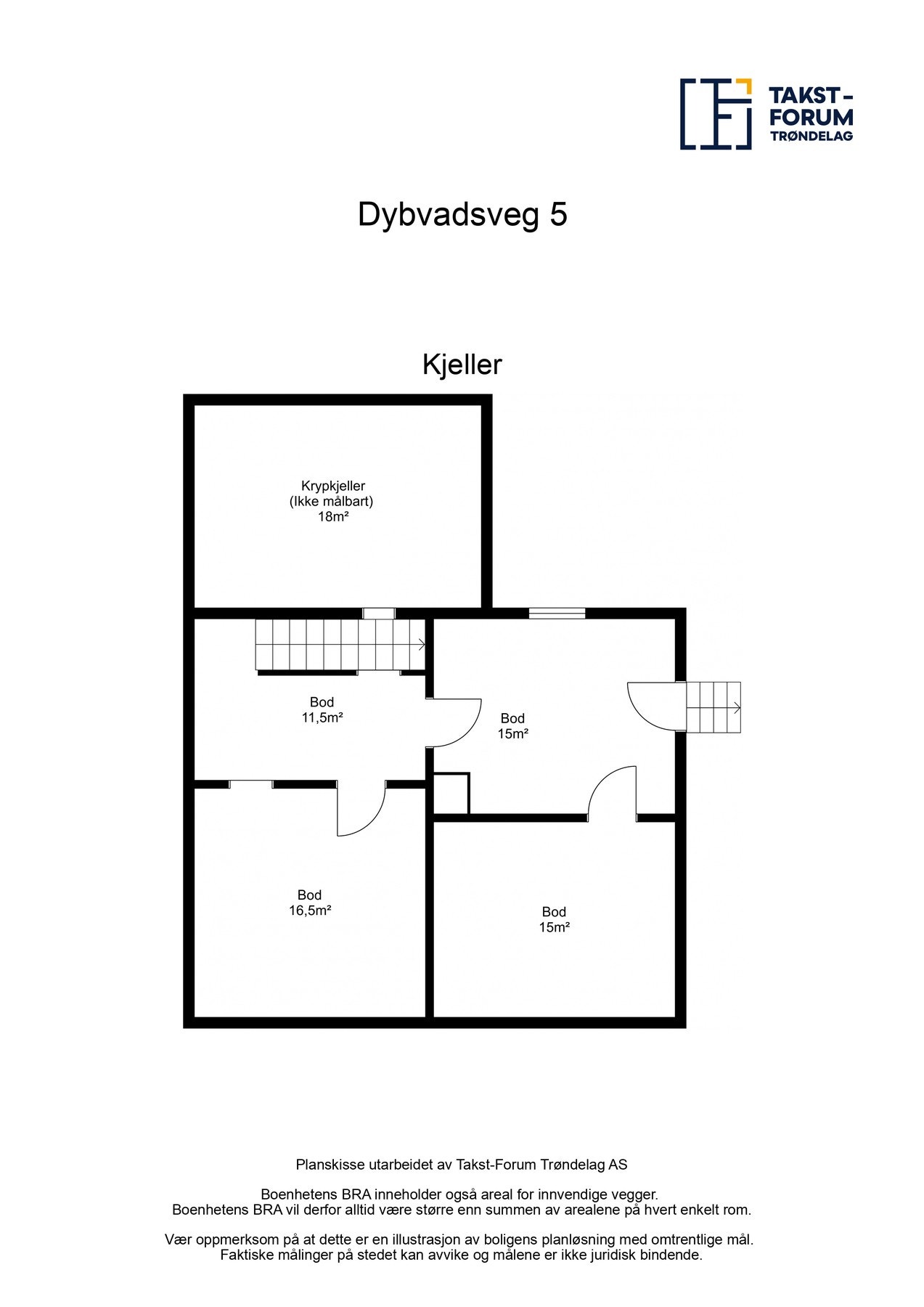 Plantegning - Enebolig - Kjeller. Galleribilde