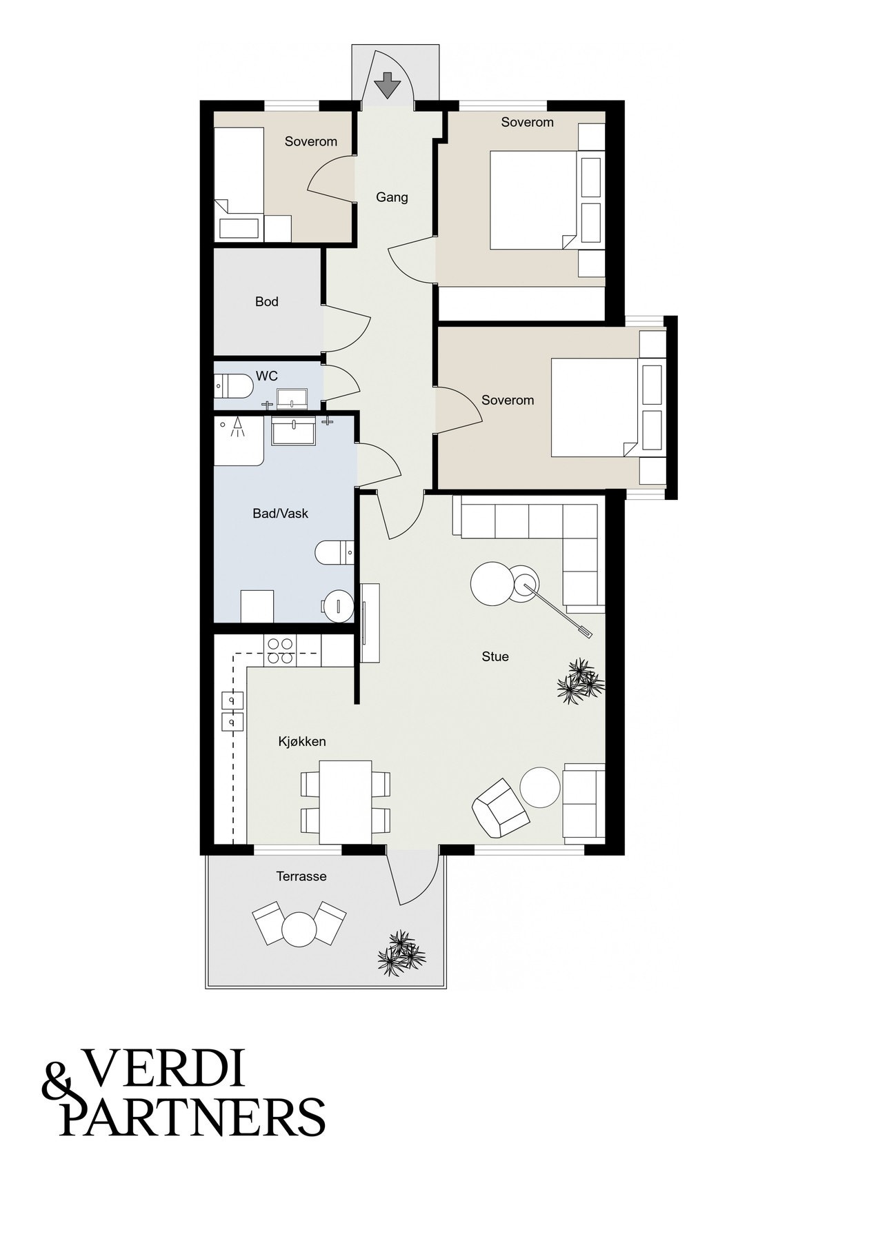 Plantegning Galleribilde