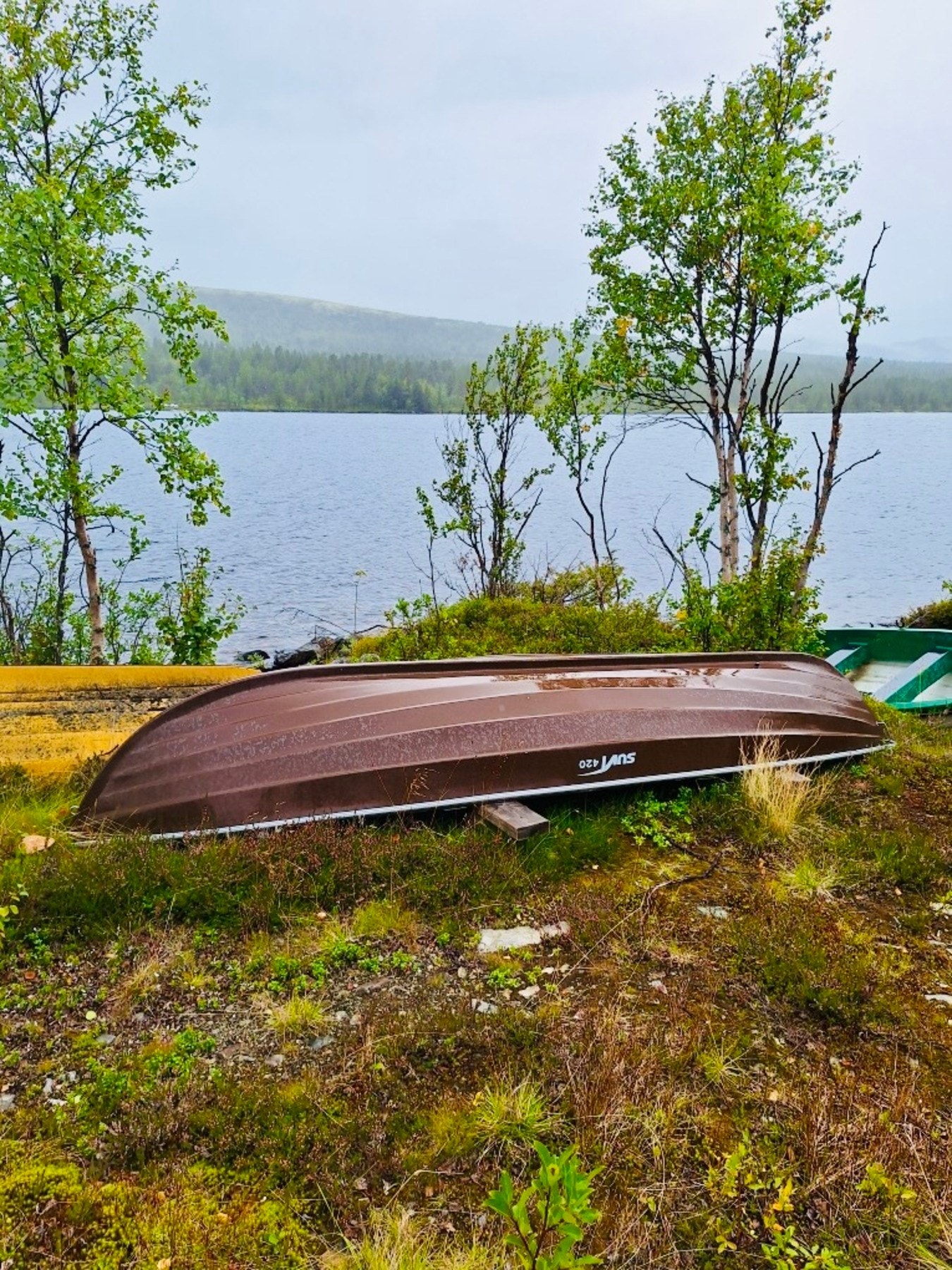 Båt med tilhørende tilhenger medfølger handelen. Galleribilde