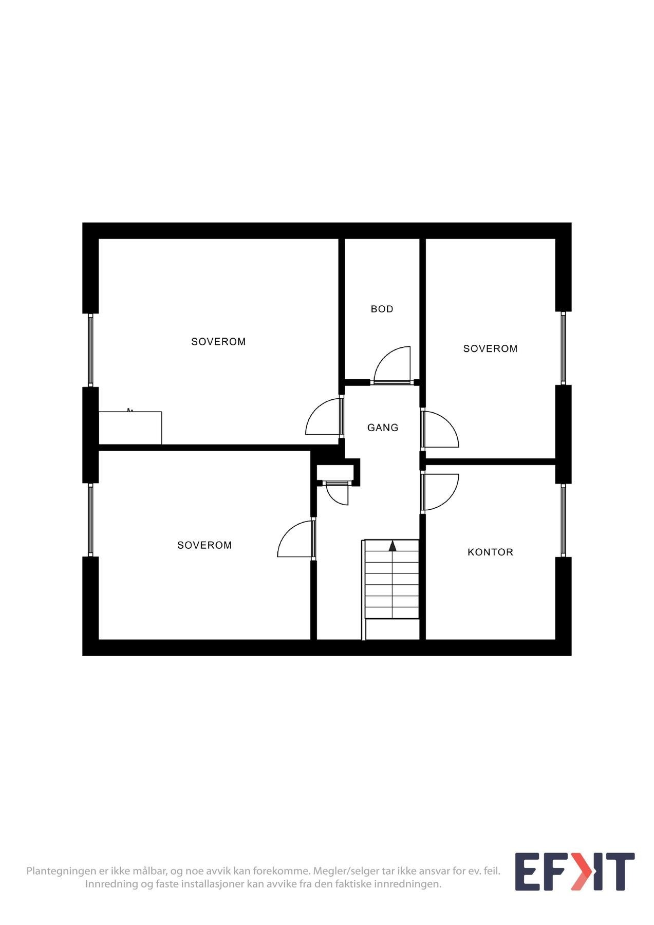 Plantegning loft Galleribilde