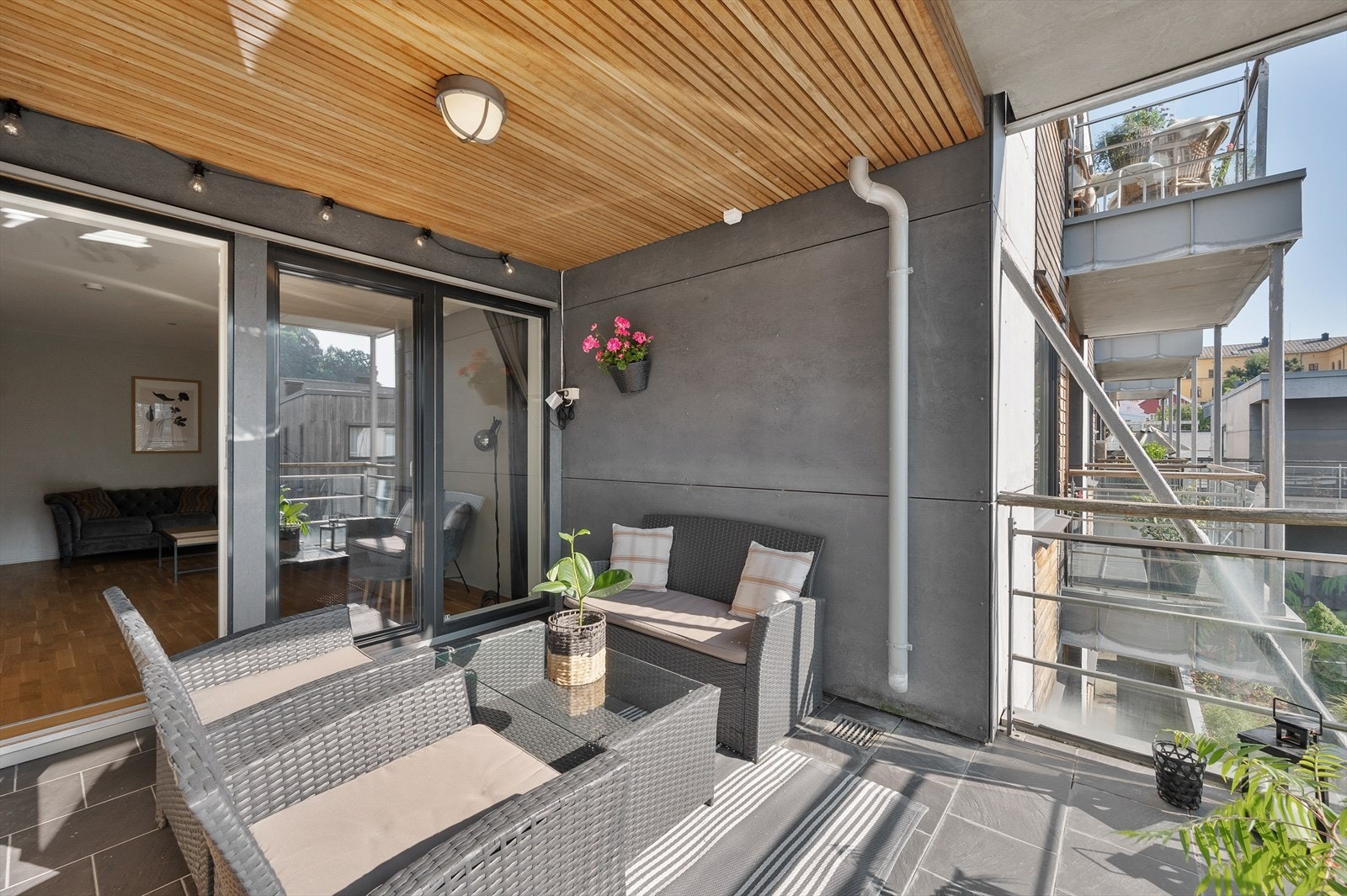 Arendal Sentrum - Arena Park - 3-roms leilighet med vestvendt balkong - Sol og utsikt Galleribilde