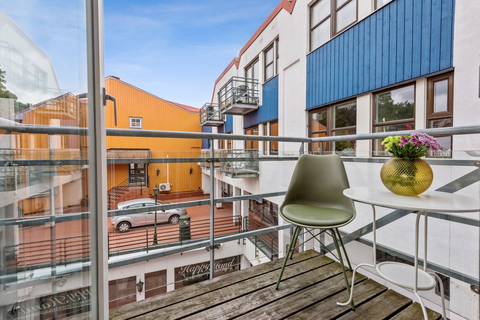 Utsikt fra balkongen Galleribilde