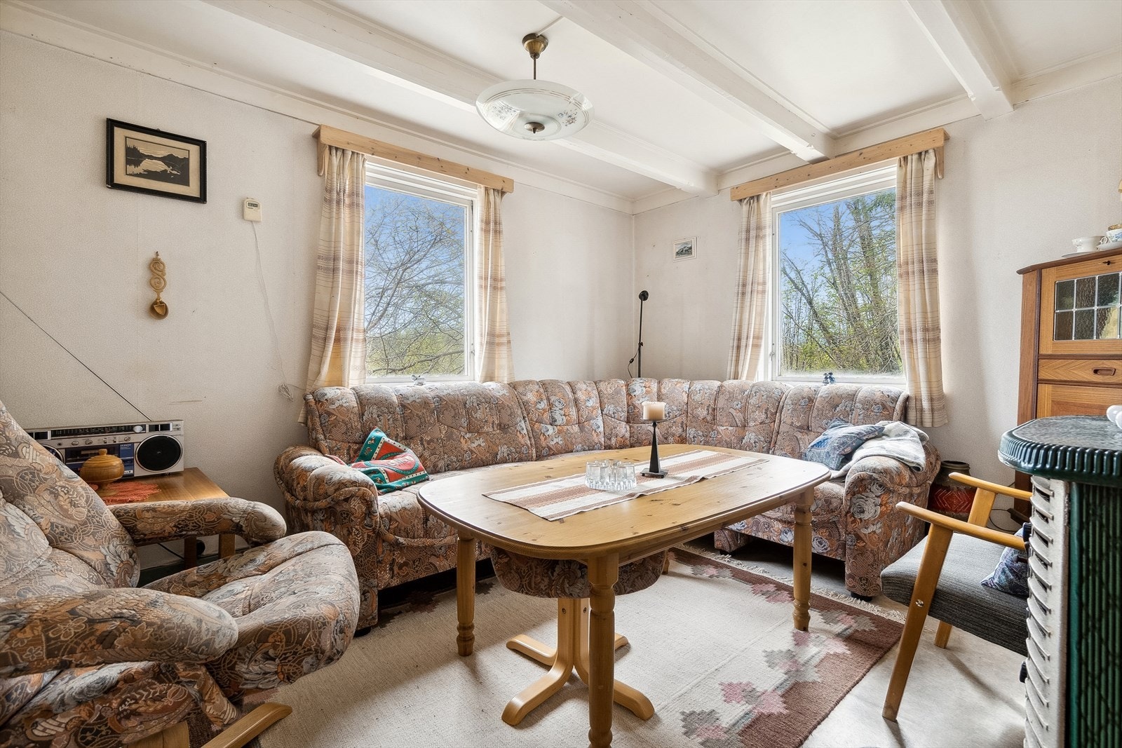 Nærmest gang finner man den største stuen. Galleribilde