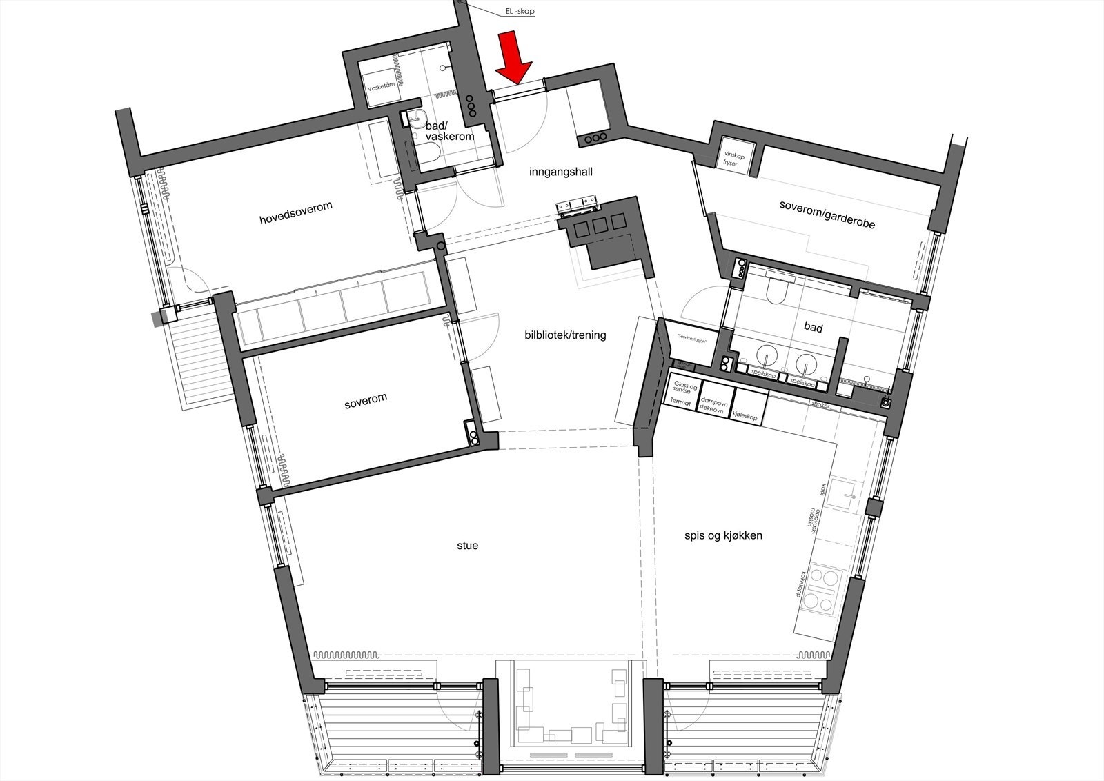 Plantegning Galleribilde
