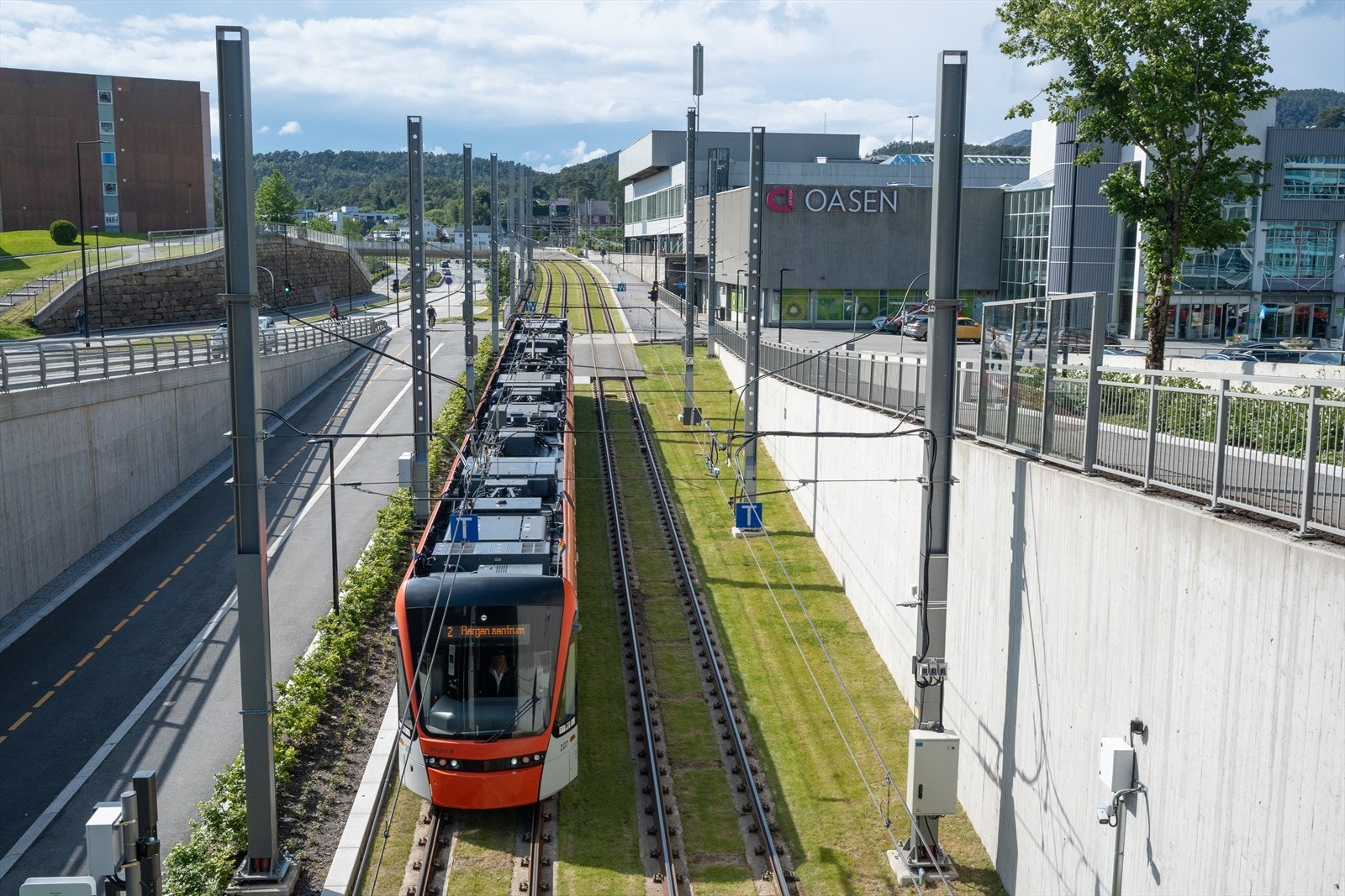Bybanen tar deg til Bergen Sentrum på 16 minutter! Galleribilde