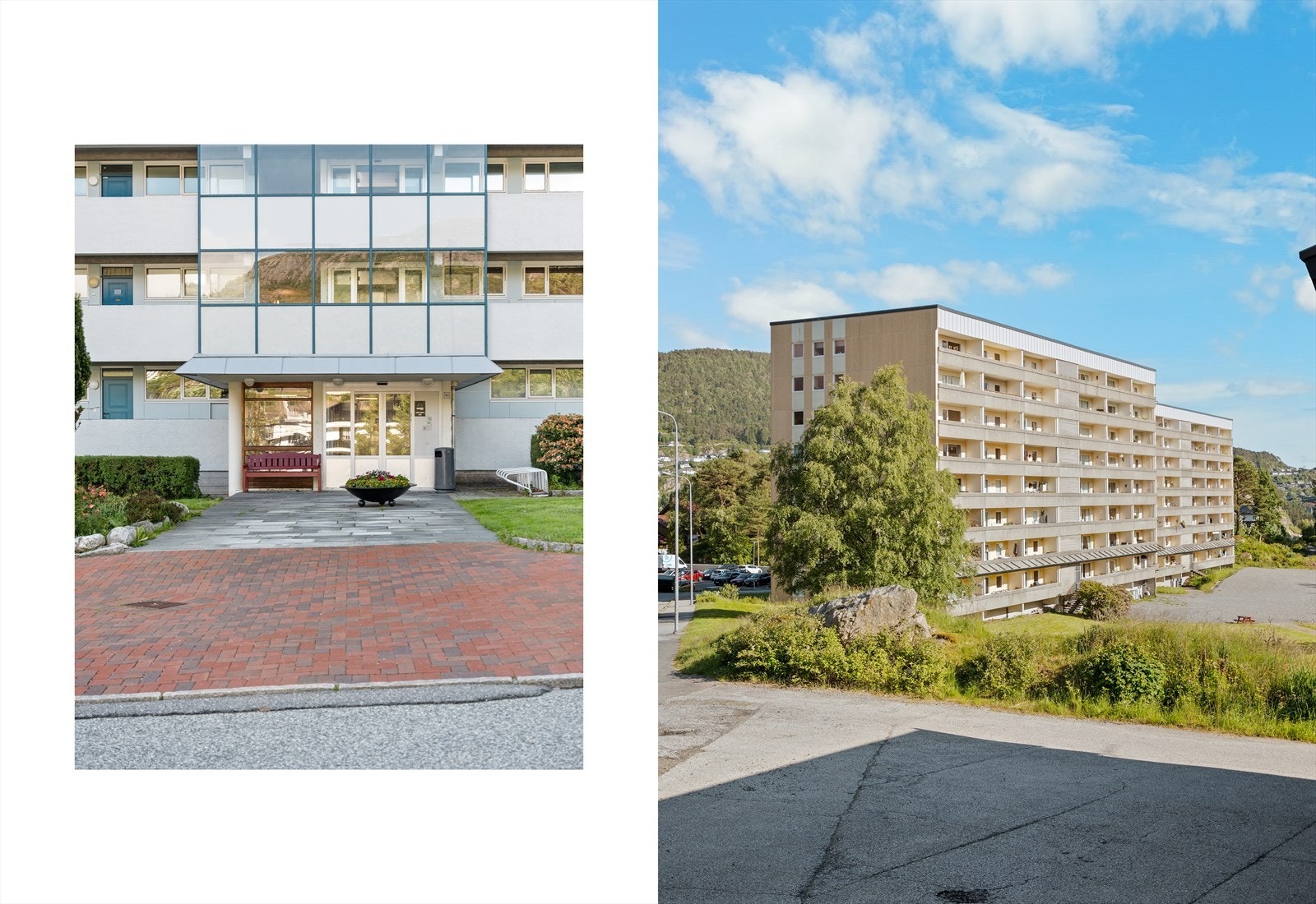 Etablert boligområde i et rolig strøk Galleribilde