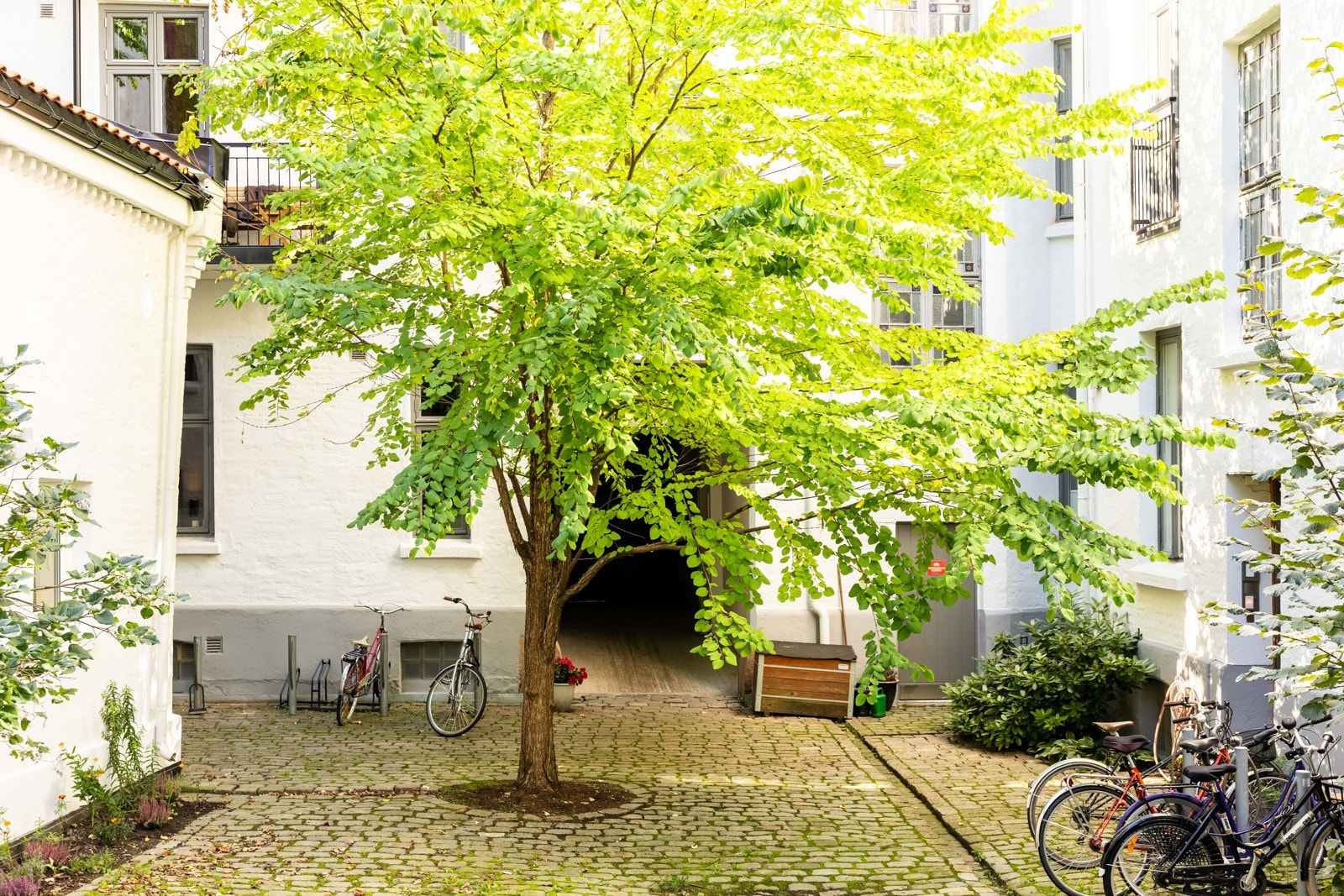 En lys og lun leilighet med god standard, koselig peis, klassikse detaljer og praktisk planløsning. Galleribilde