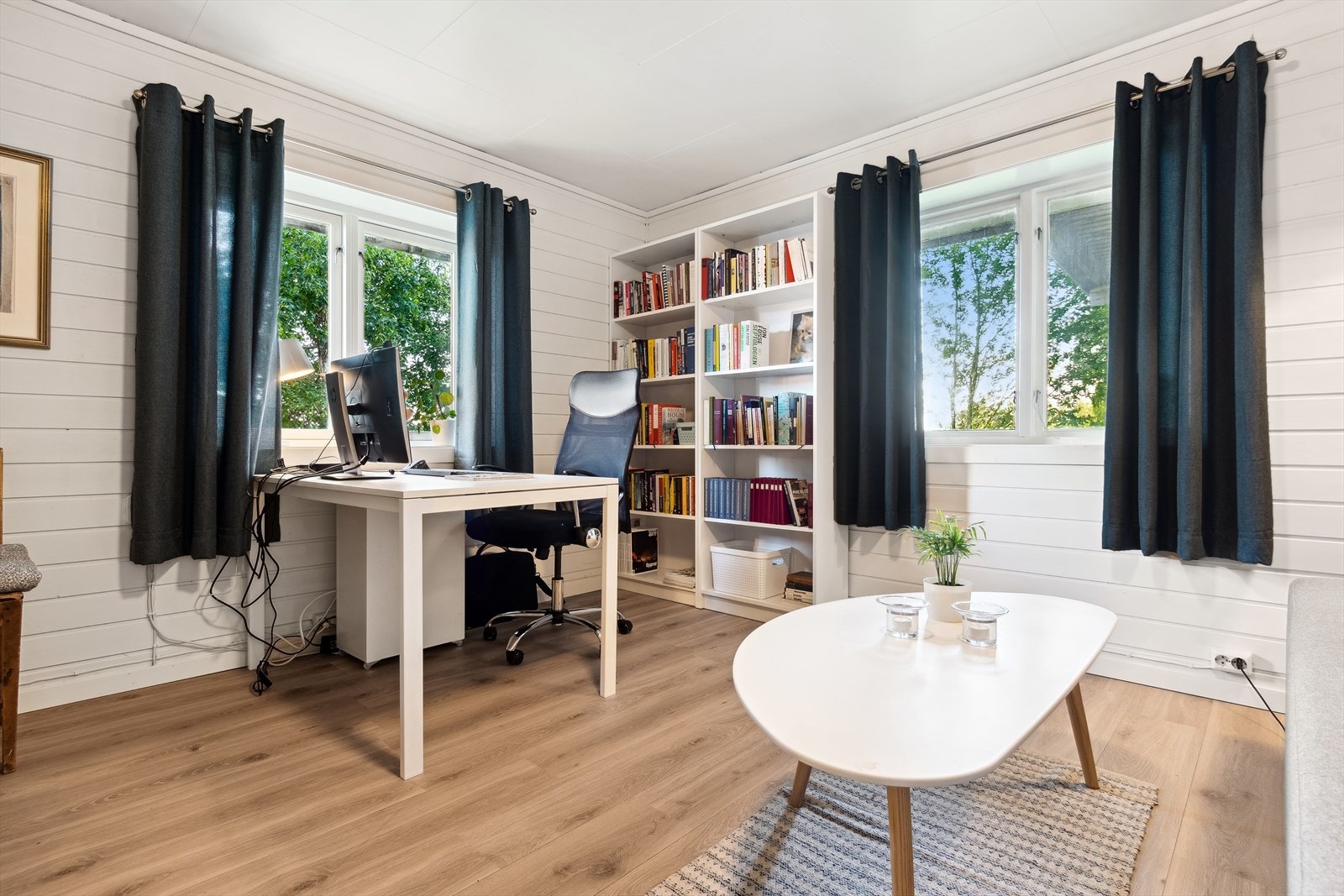 I sokkeletasjen finner man ekstra stue/kontor. Galleribilde