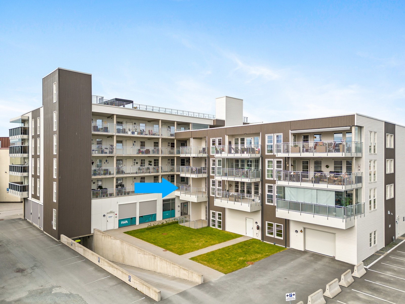 Leiligheten ligger i 2. etasje. Galleribilde