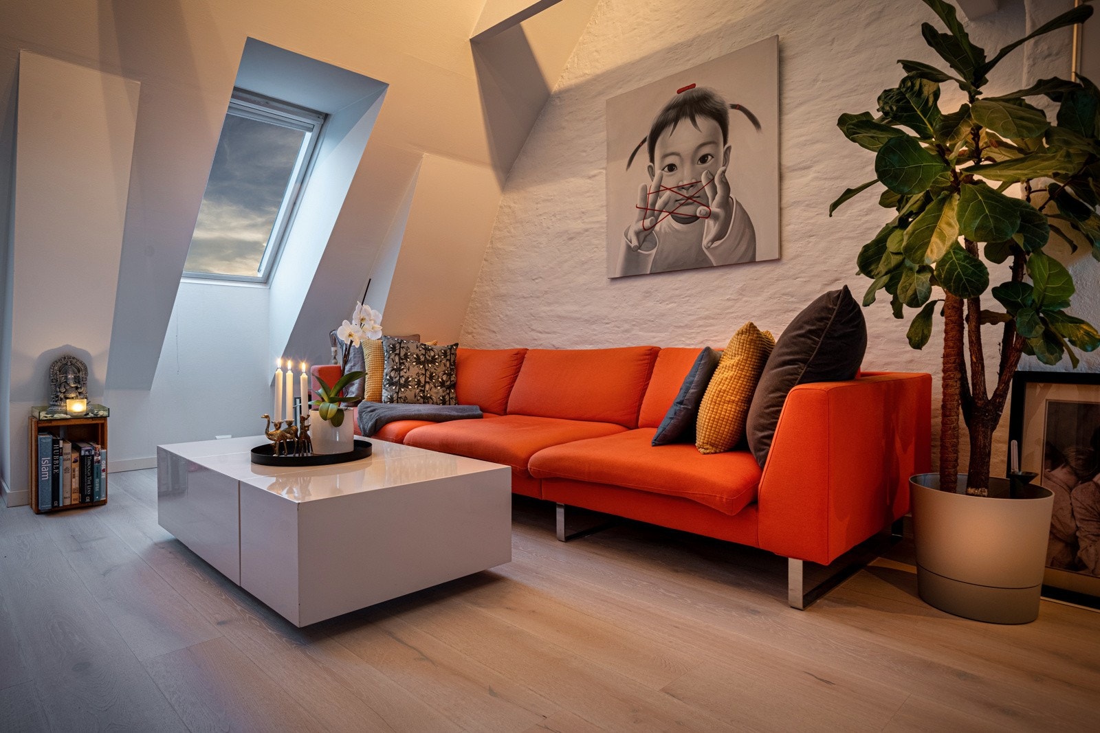 Kveldsbilde. Galleribilde