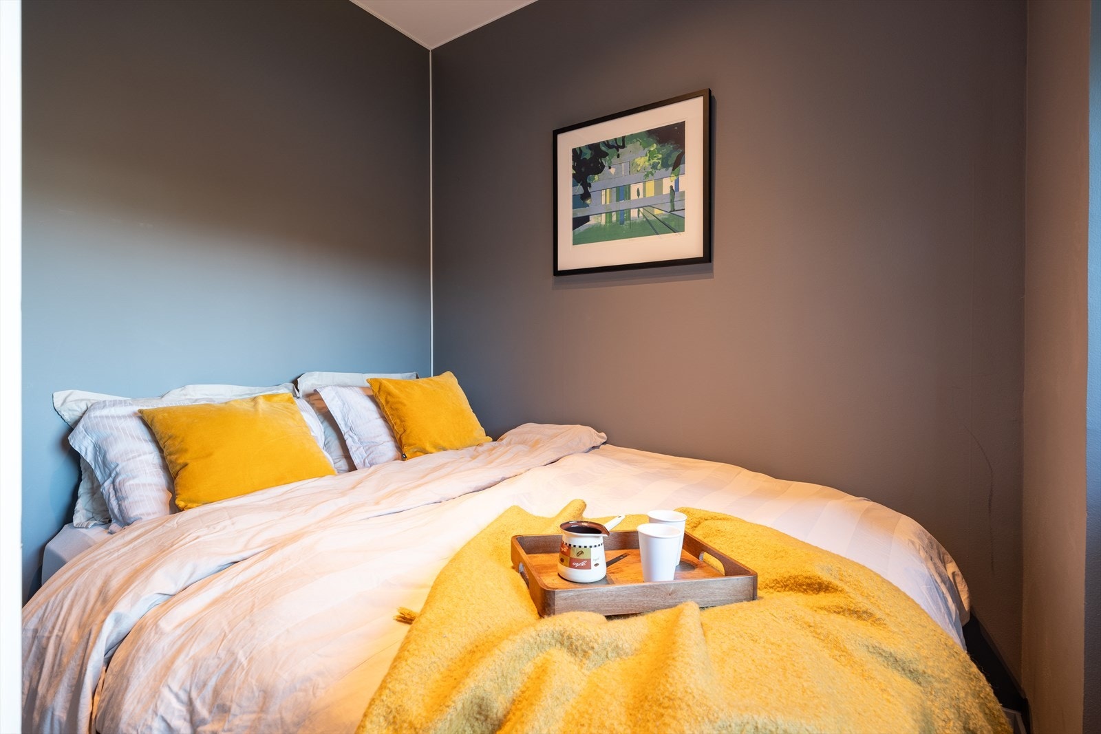 Det er i nyere tid fjernet sovealkove for å etablere et lukket soverom. Dette har også bedret planløsningen. Galleribilde