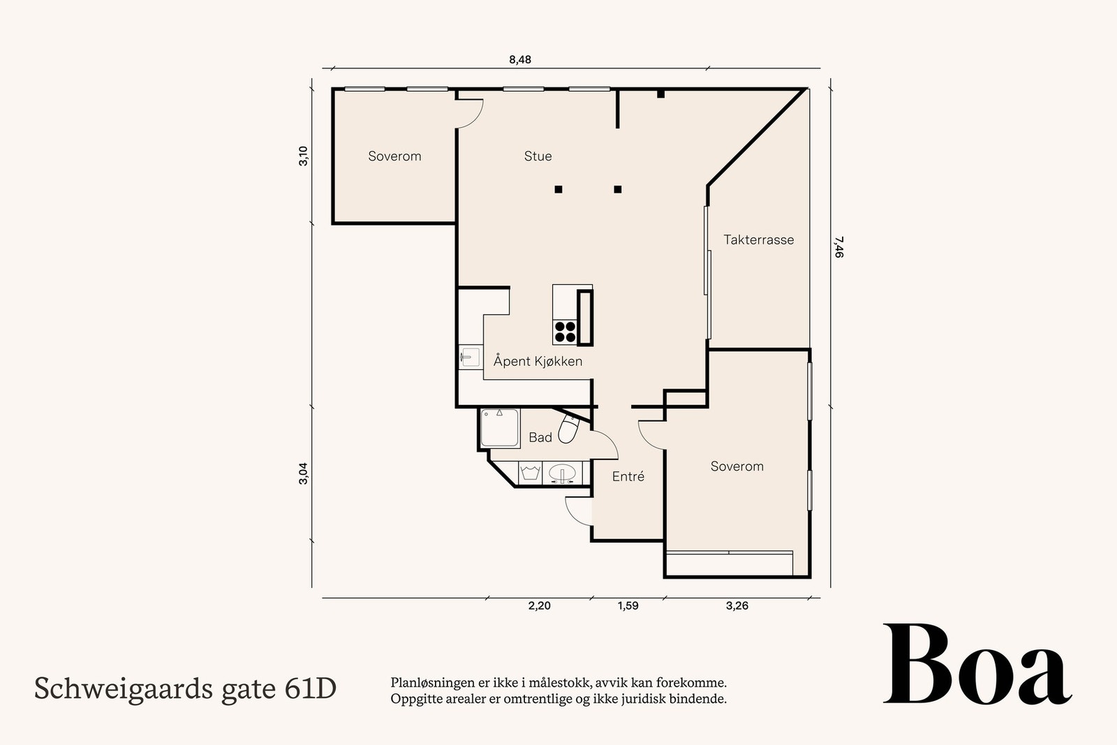 Disponibel loftsbod med gulvareal på ca. 3,5 kvm, og en kjellerbod på ca. 12 kvm. Galleribilde