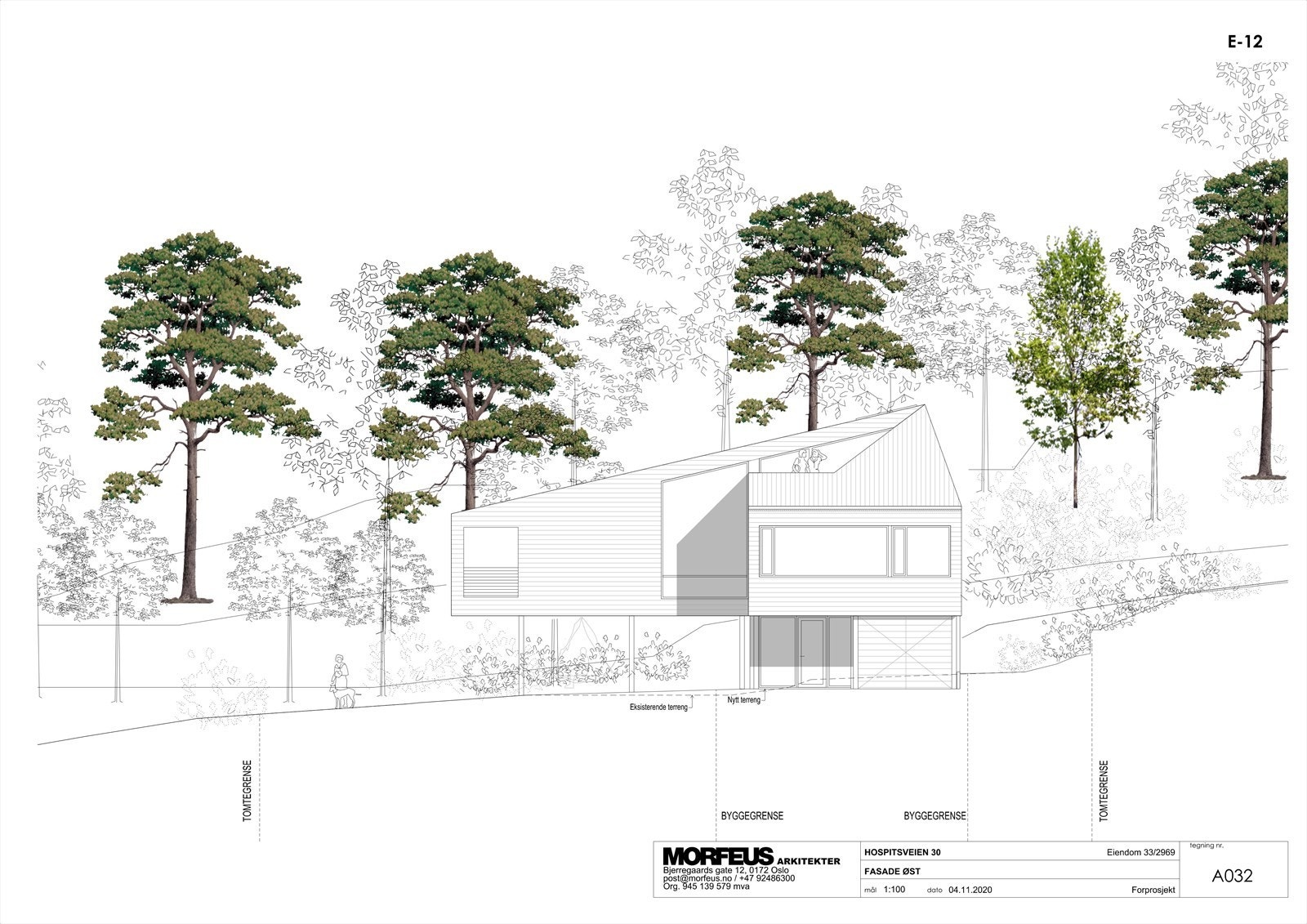 Fasade øst Galleribilde