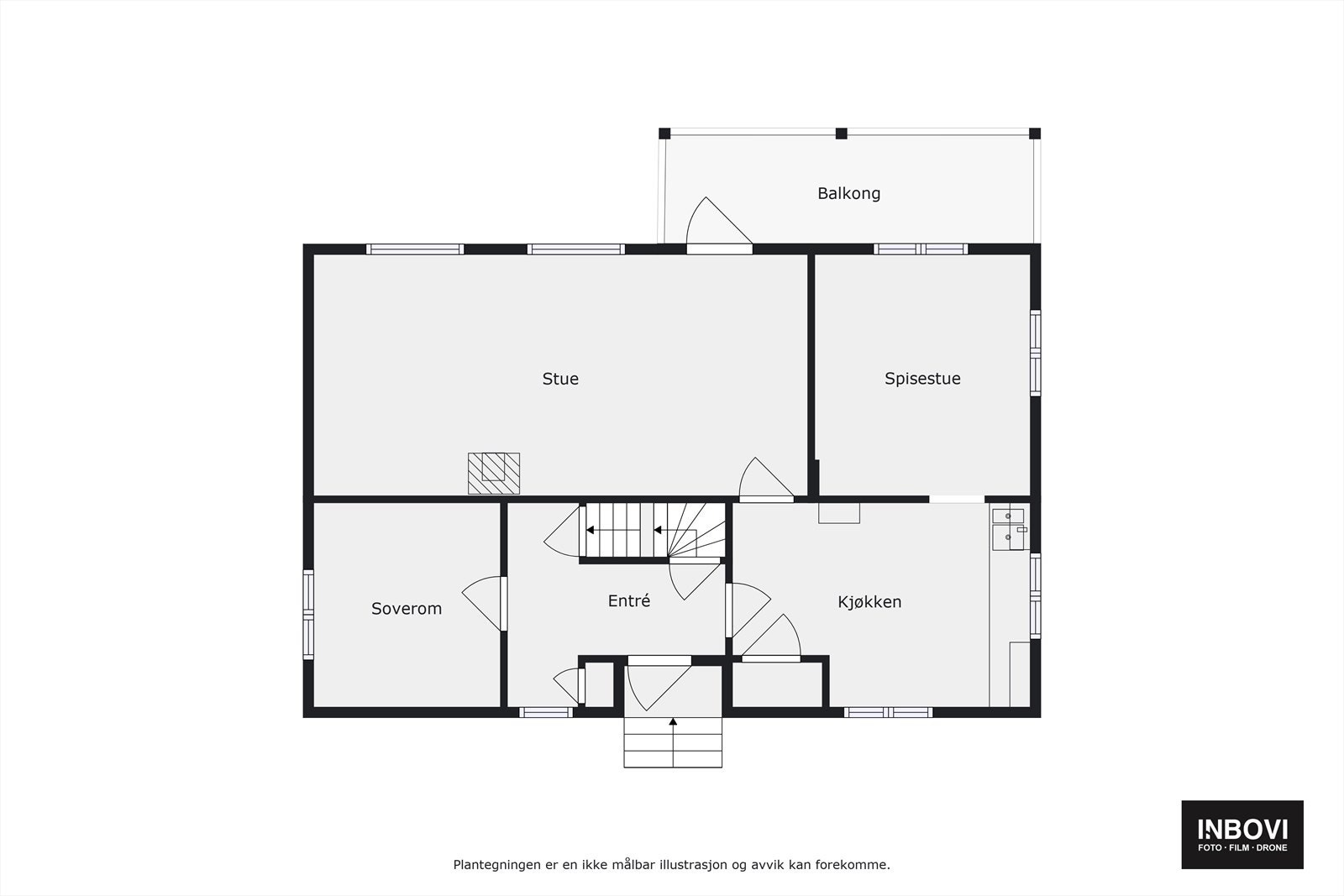 Plantegning 1.etg Galleribilde