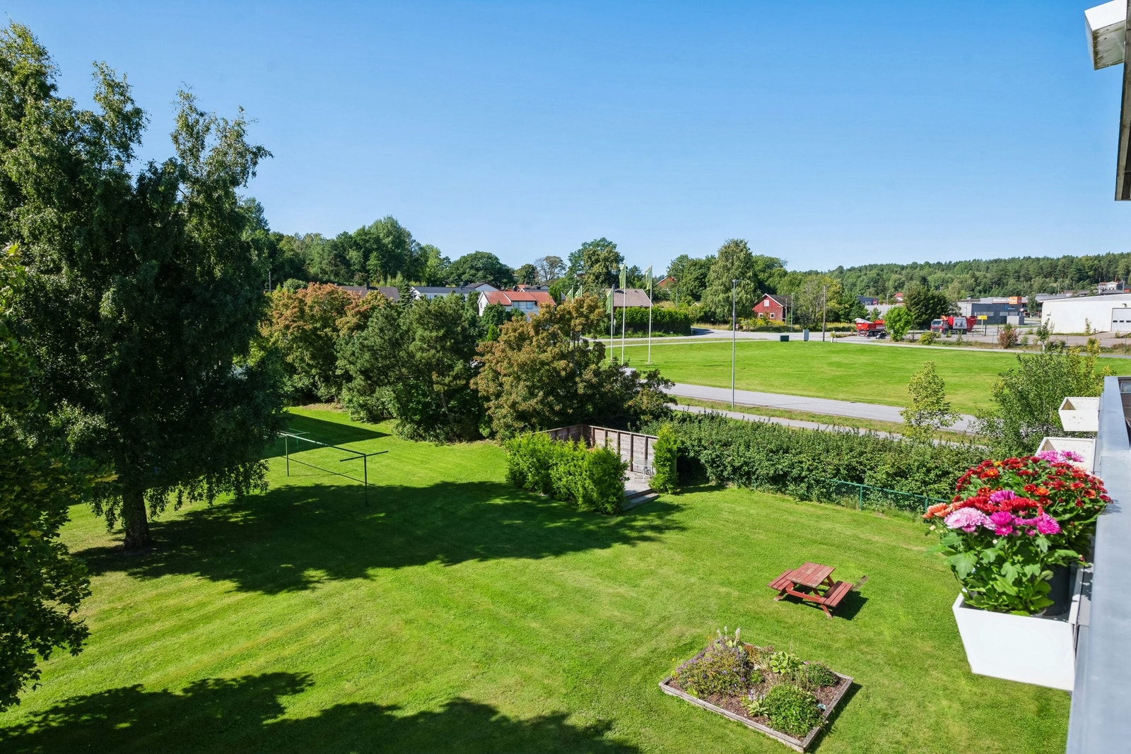 Nydelig utsikt fra balkongen Galleribilde