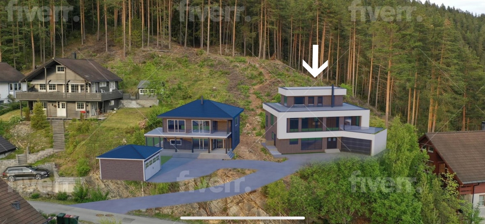 Boligtomt på ca. 992 kvm med flott beliggenhet i et attraktivt boligområde på toppen av Stenseth Galleribilde