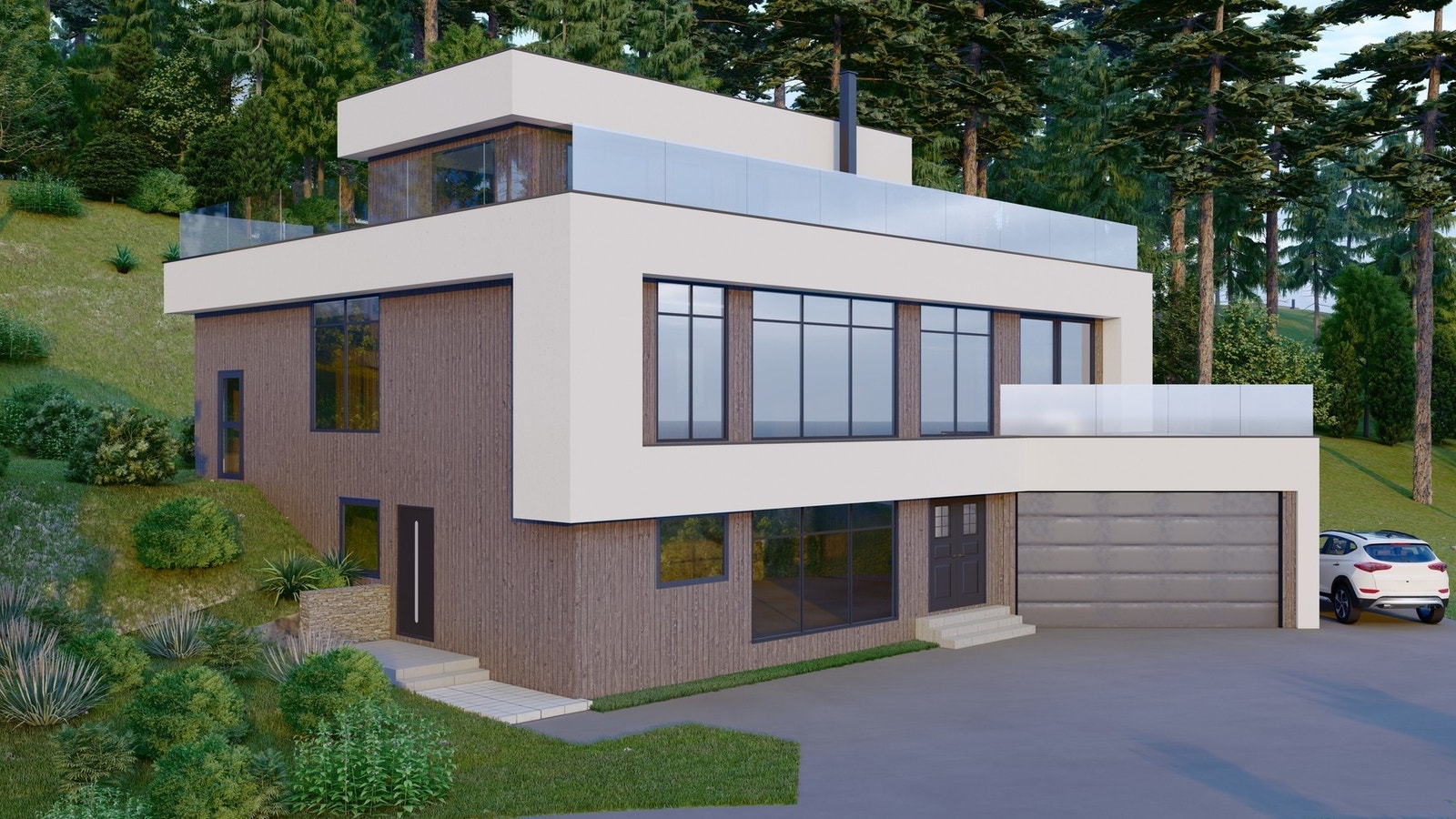 Det er gitt igangsettelsestillatelse 01.07.2022 for enebolig med utleiedel Galleribilde