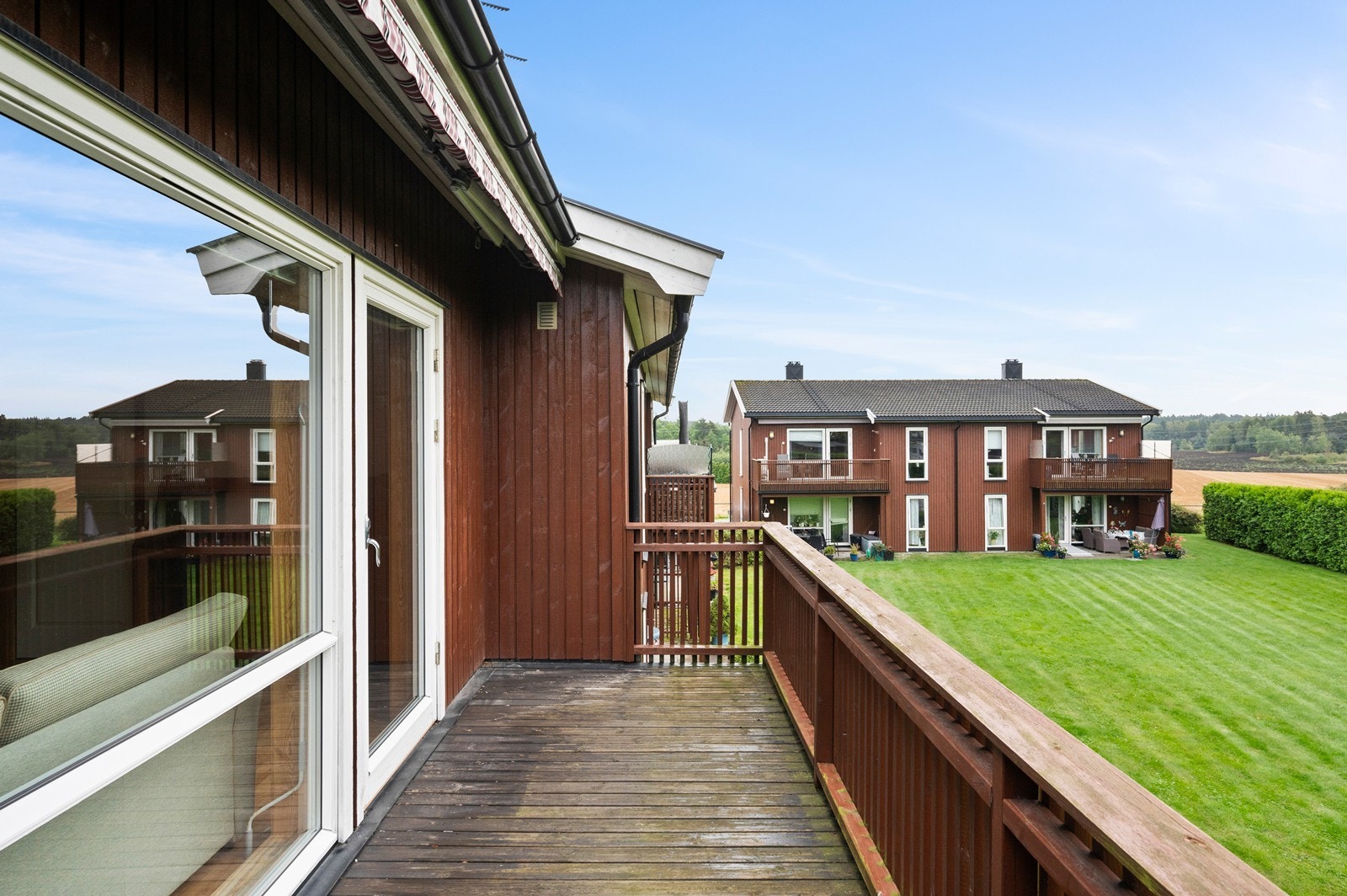 Verandaen har gode solrforgold Galleribilde