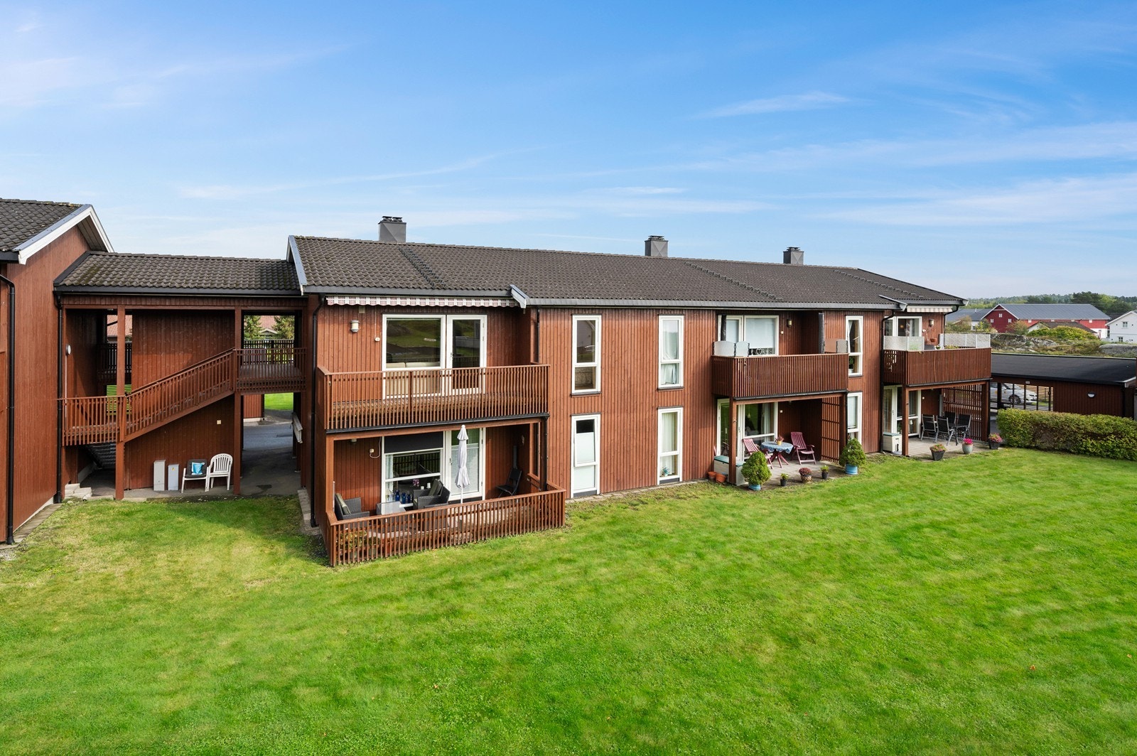 Leiligheten ligger i andre etasje i bygget Galleribilde