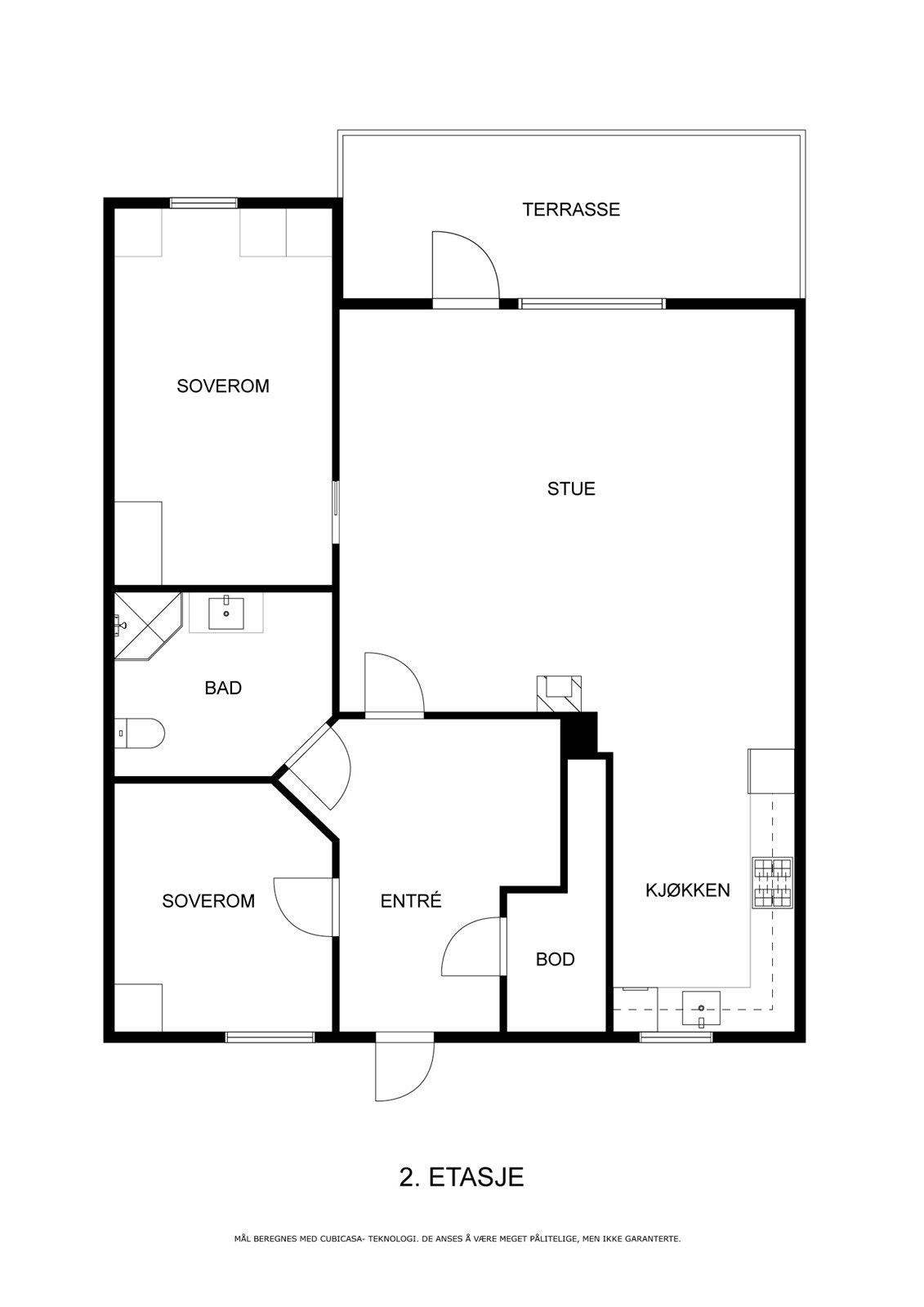 Veiledende plantegning - Ikke målbar Galleribilde
