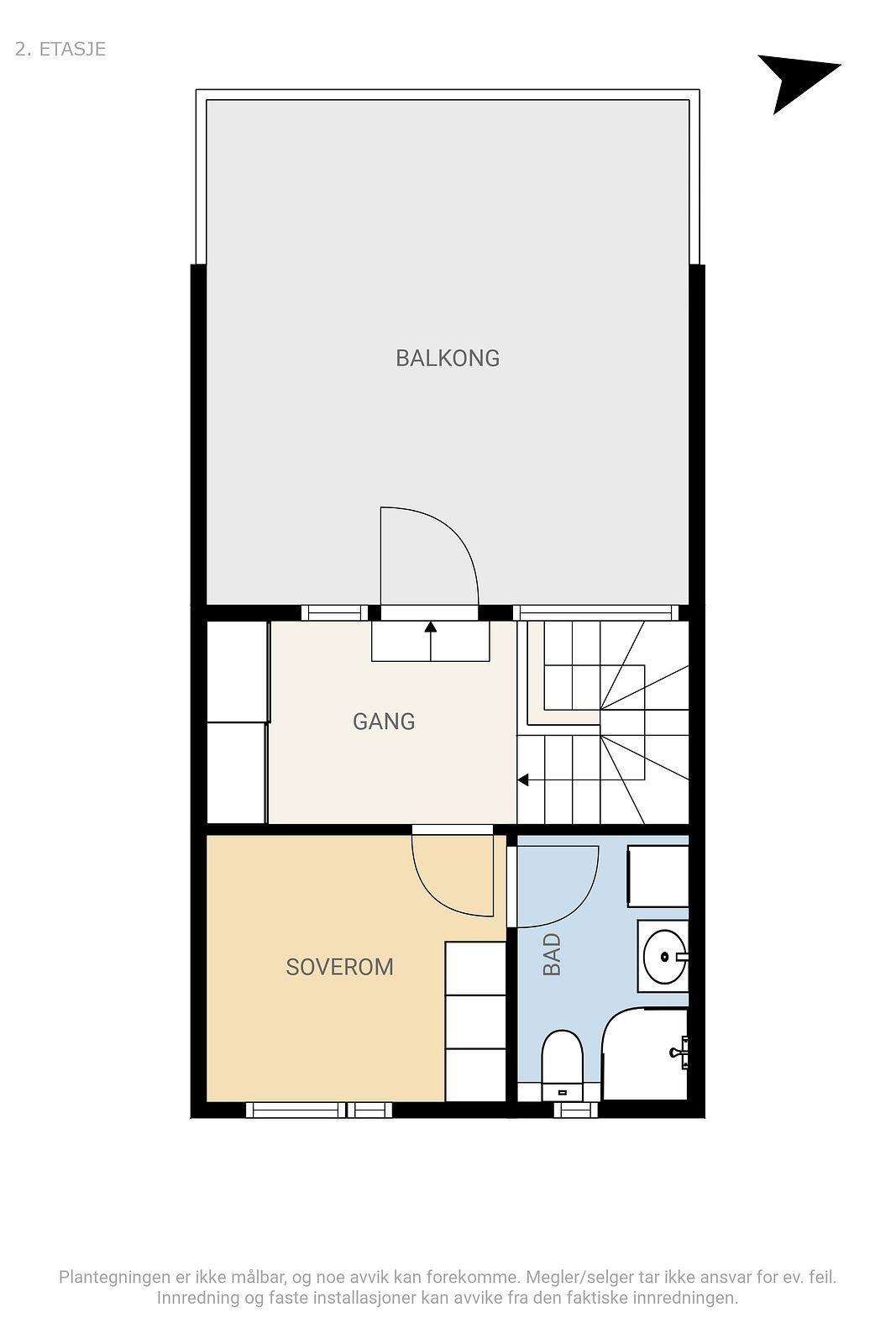 Plantegning 2. etg. Galleribilde
