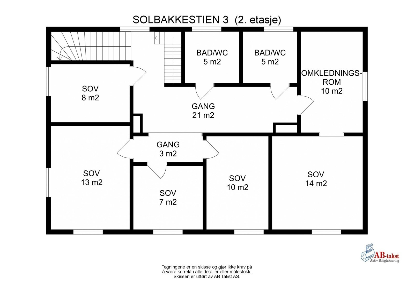Plantegning av 2. etasje Galleribilde