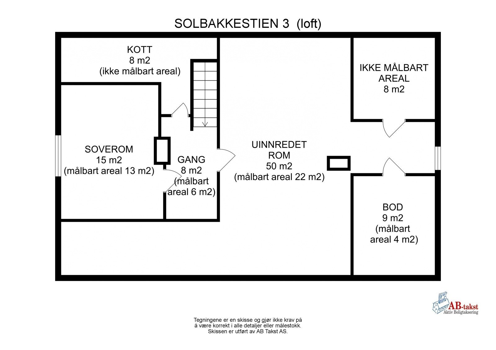 Plantegning av loft Galleribilde