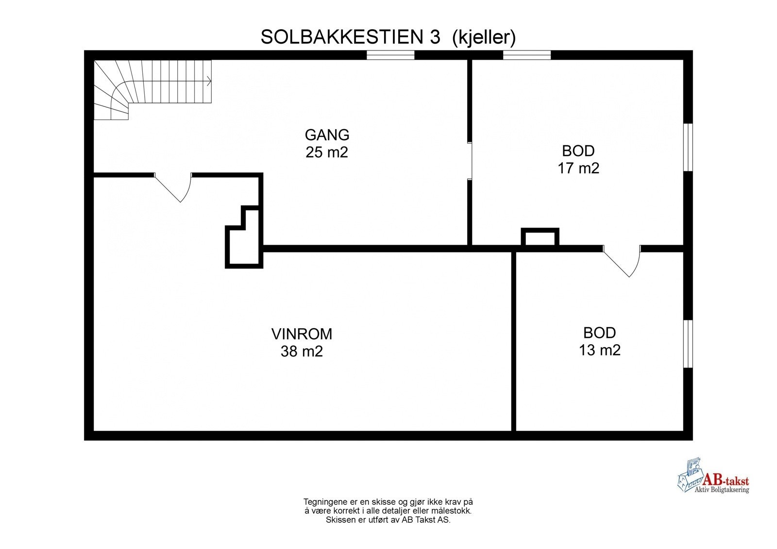 Plantegning av kjeller Galleribilde
