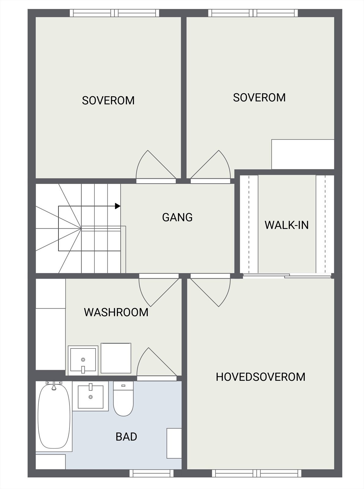 Plantegning - 2 etg Galleribilde