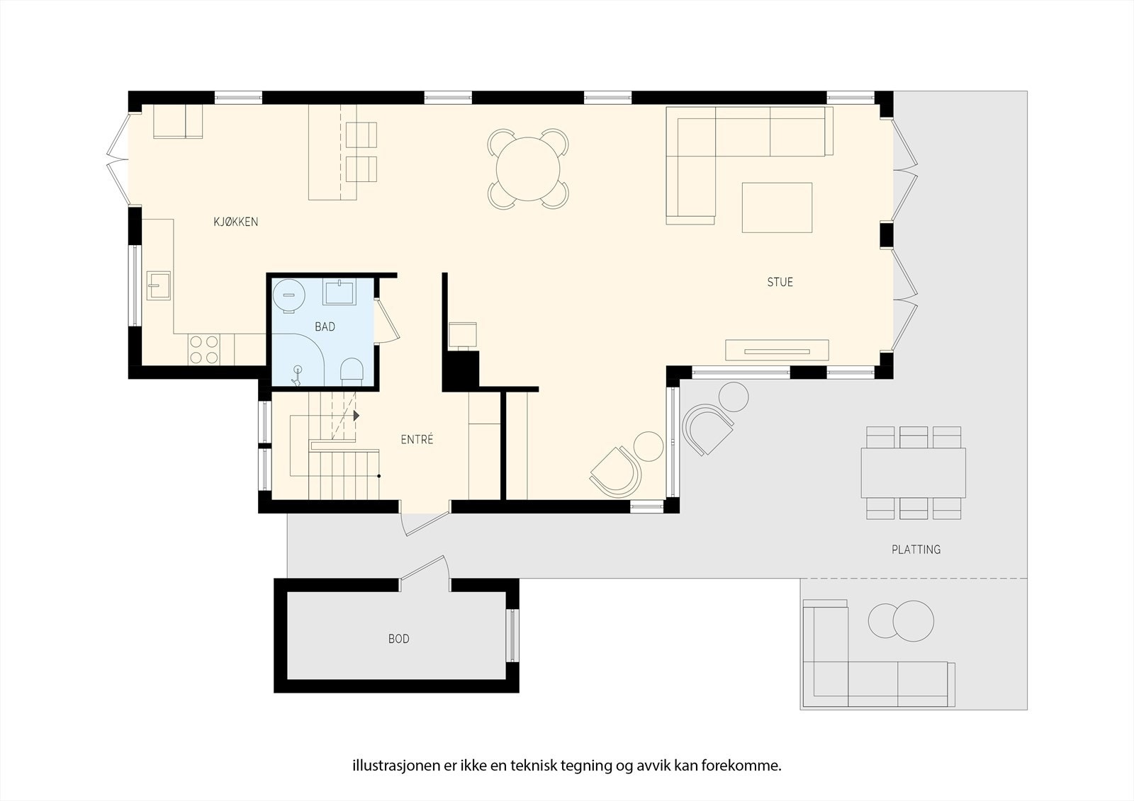 Presentasjon av 1. etasje Galleribilde
