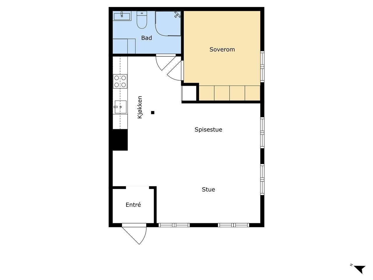 Planskisse Galleribilde