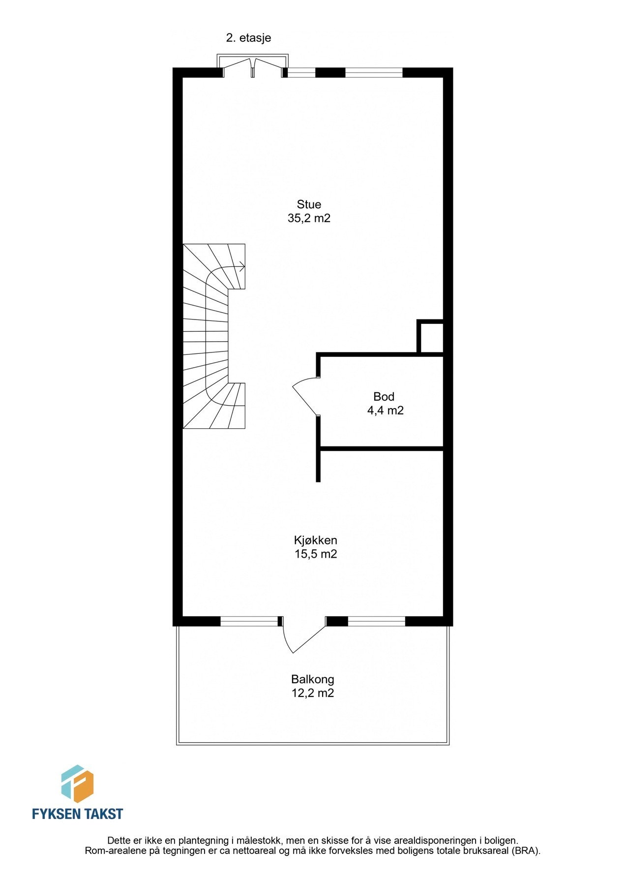 Planskisse 2.etg. Galleribilde