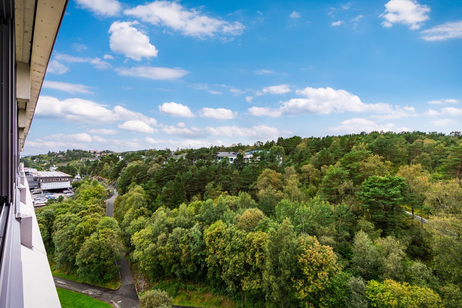 - Utsikt mot pent grøntareal - Galleribilde