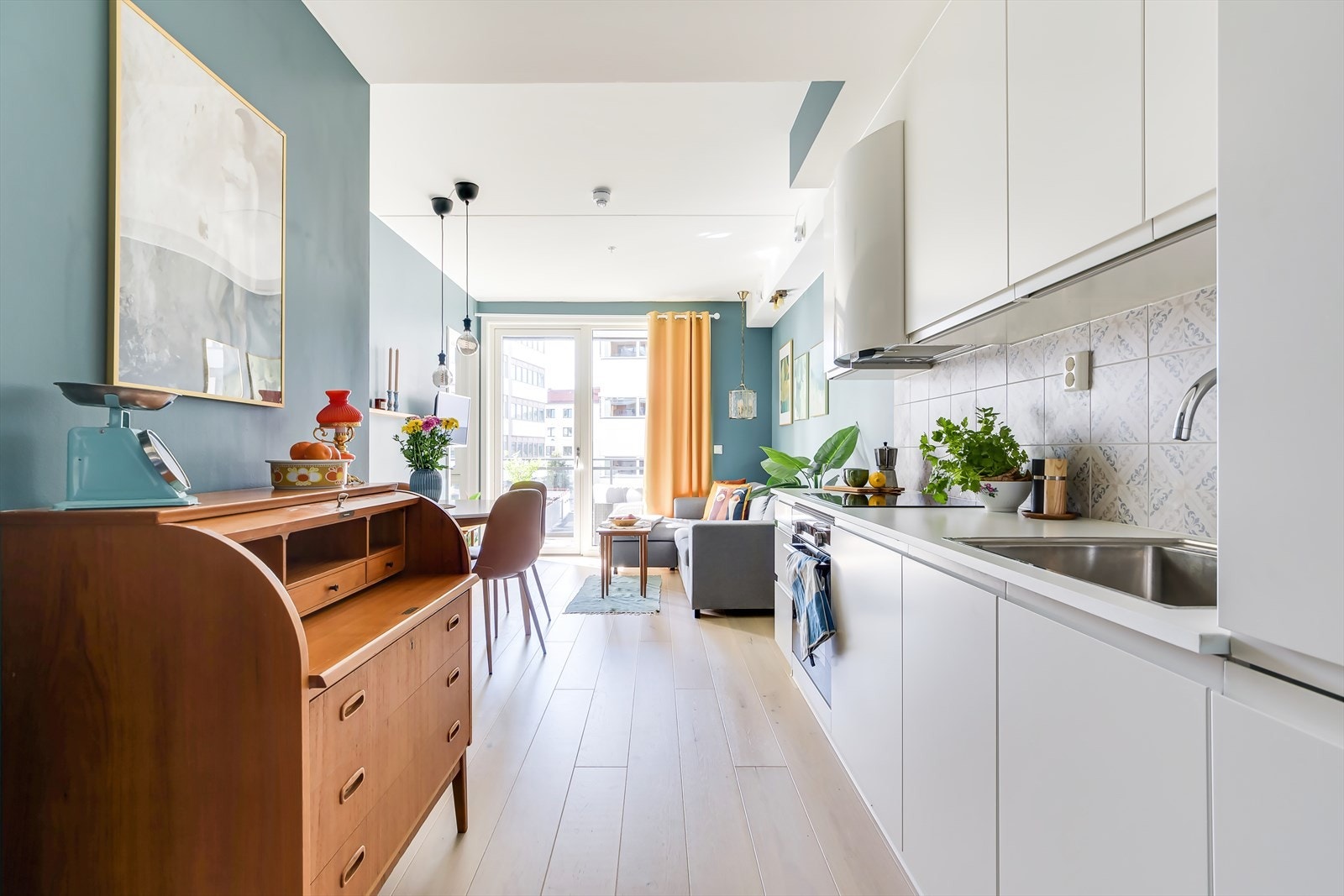 Felleskostnader inkluderer varmtvann (Á-konto), fyring (Á-konto) og bredbånd Galleribilde