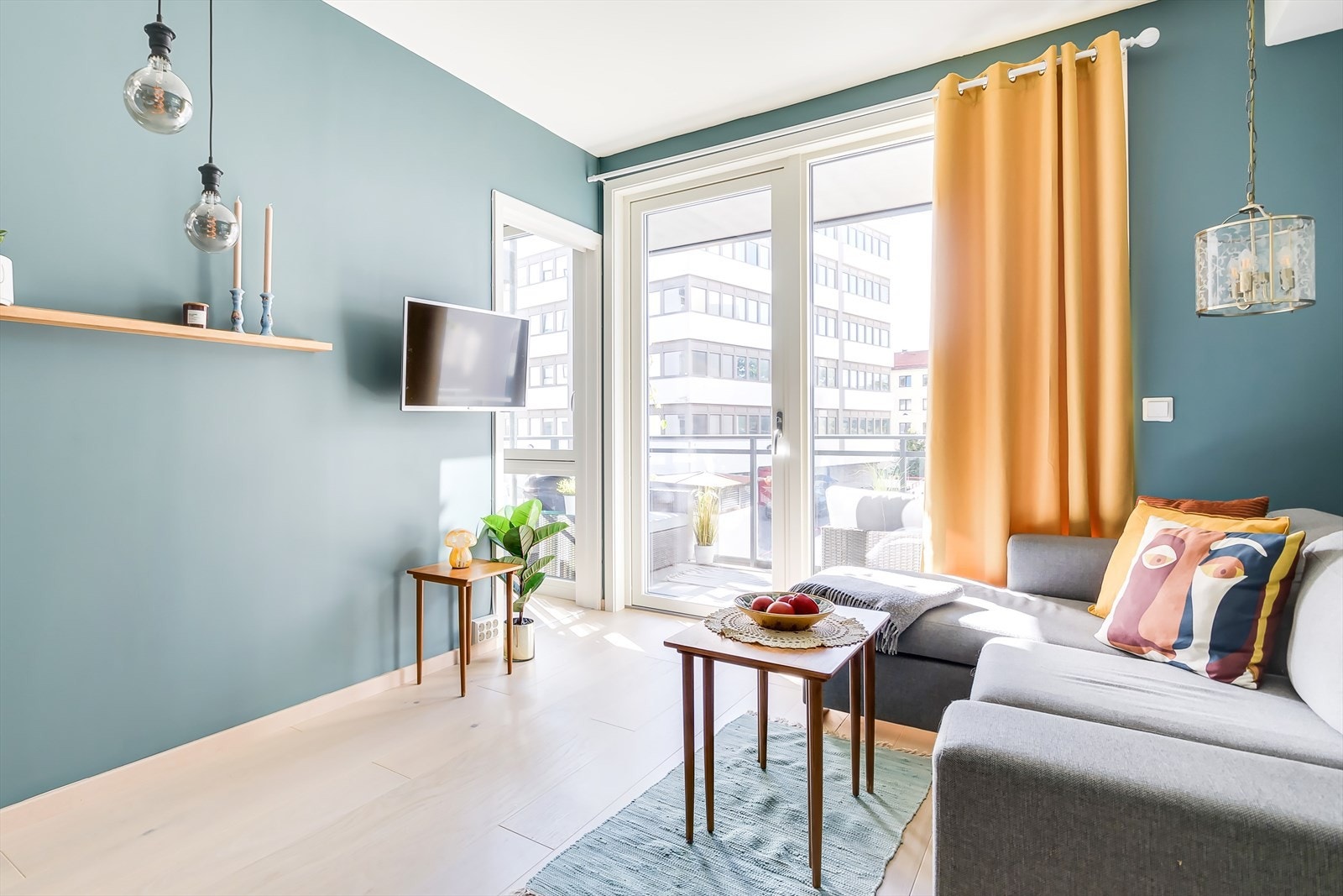 Leiligheten har balansert ventilasjon som enkelt kan kontrolleres via en tavle for å sikre optimal luftkvalitet Galleribilde